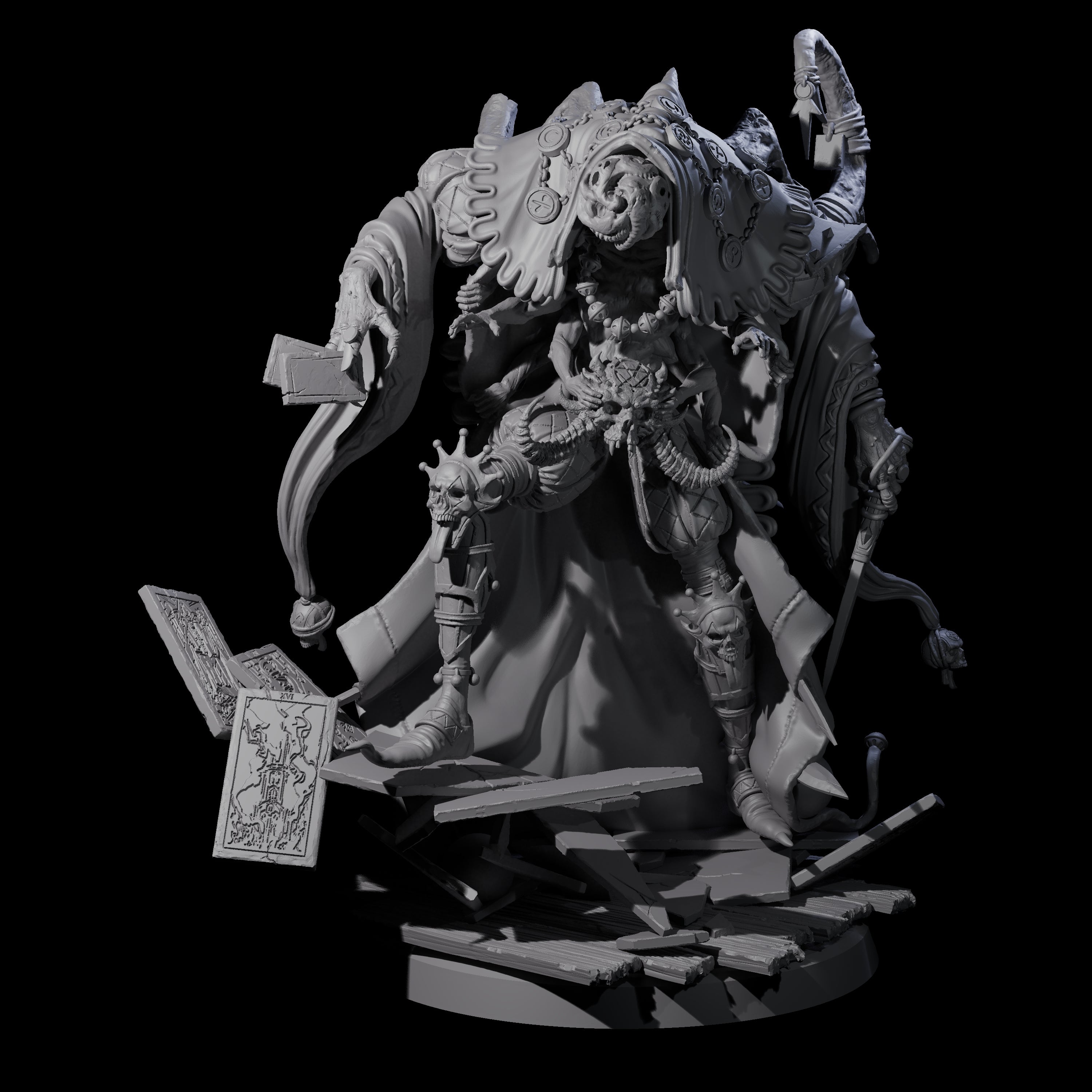Deformed Mind Flayer Arcanist D Miniature for Dungeons and Dragons, Pathfinder or other TTRPGs