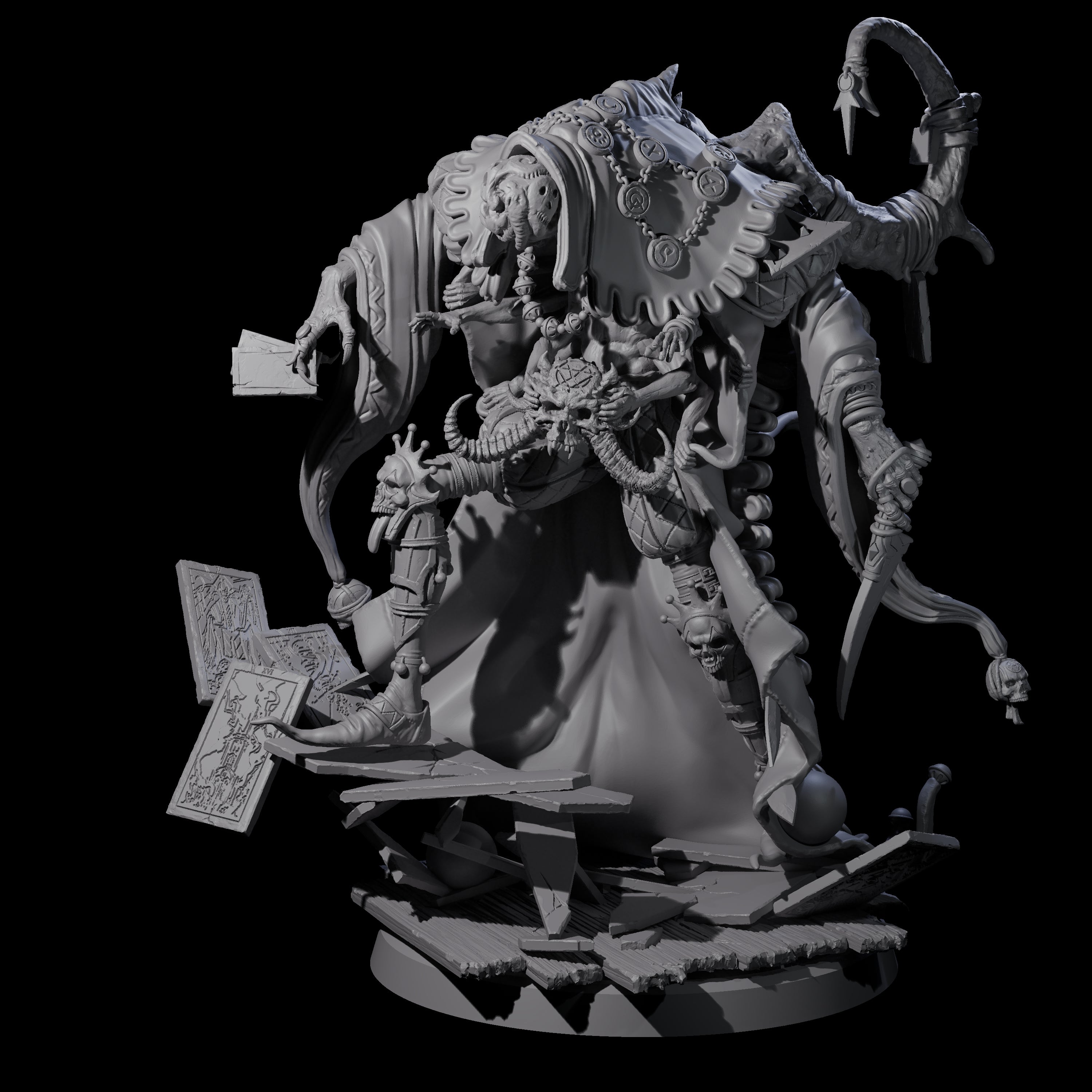 Deformed Mind Flayer Arcanist D Miniature for Dungeons and Dragons, Pathfinder or other TTRPGs