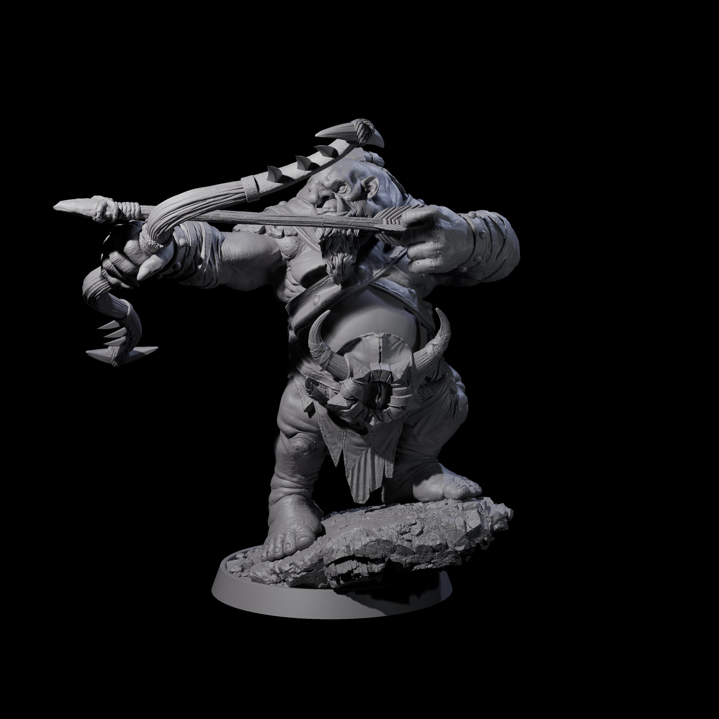 Deformed Ogre A Miniature for Dungeons and Dragons, Pathfinder or other TTRPGs