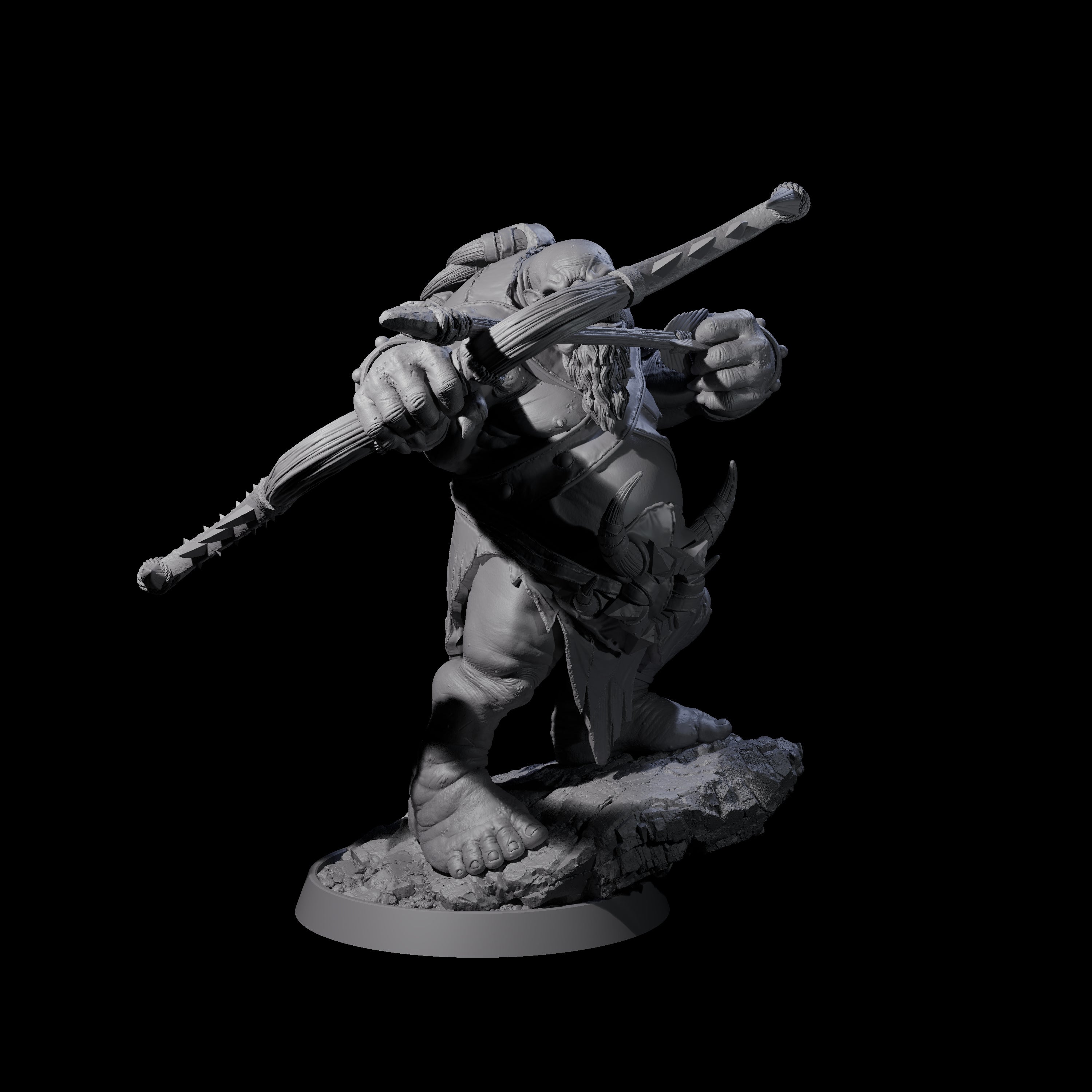 Deformed Ogre A Miniature for Dungeons and Dragons, Pathfinder or other TTRPGs