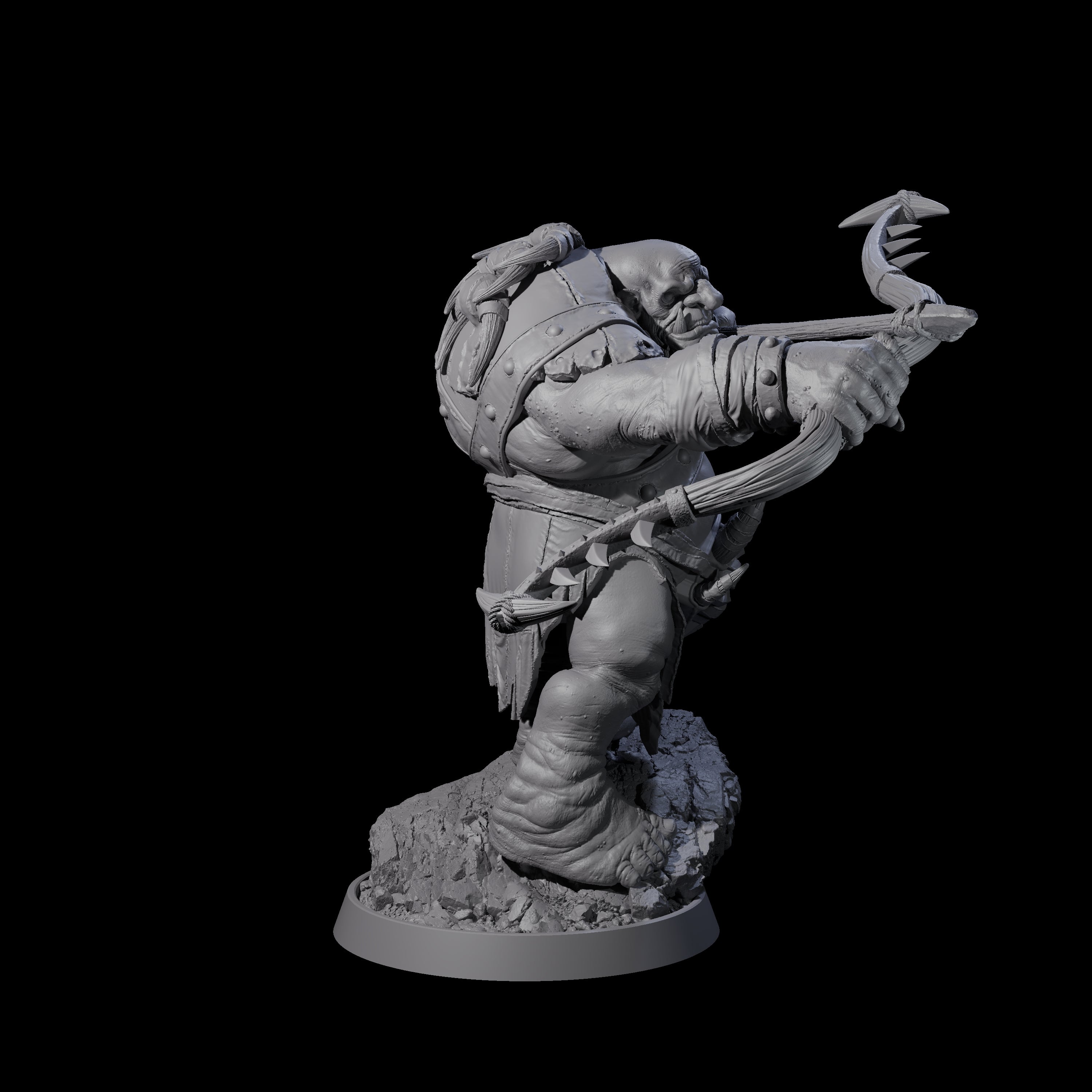Deformed Ogre A Miniature for Dungeons and Dragons, Pathfinder or other TTRPGs