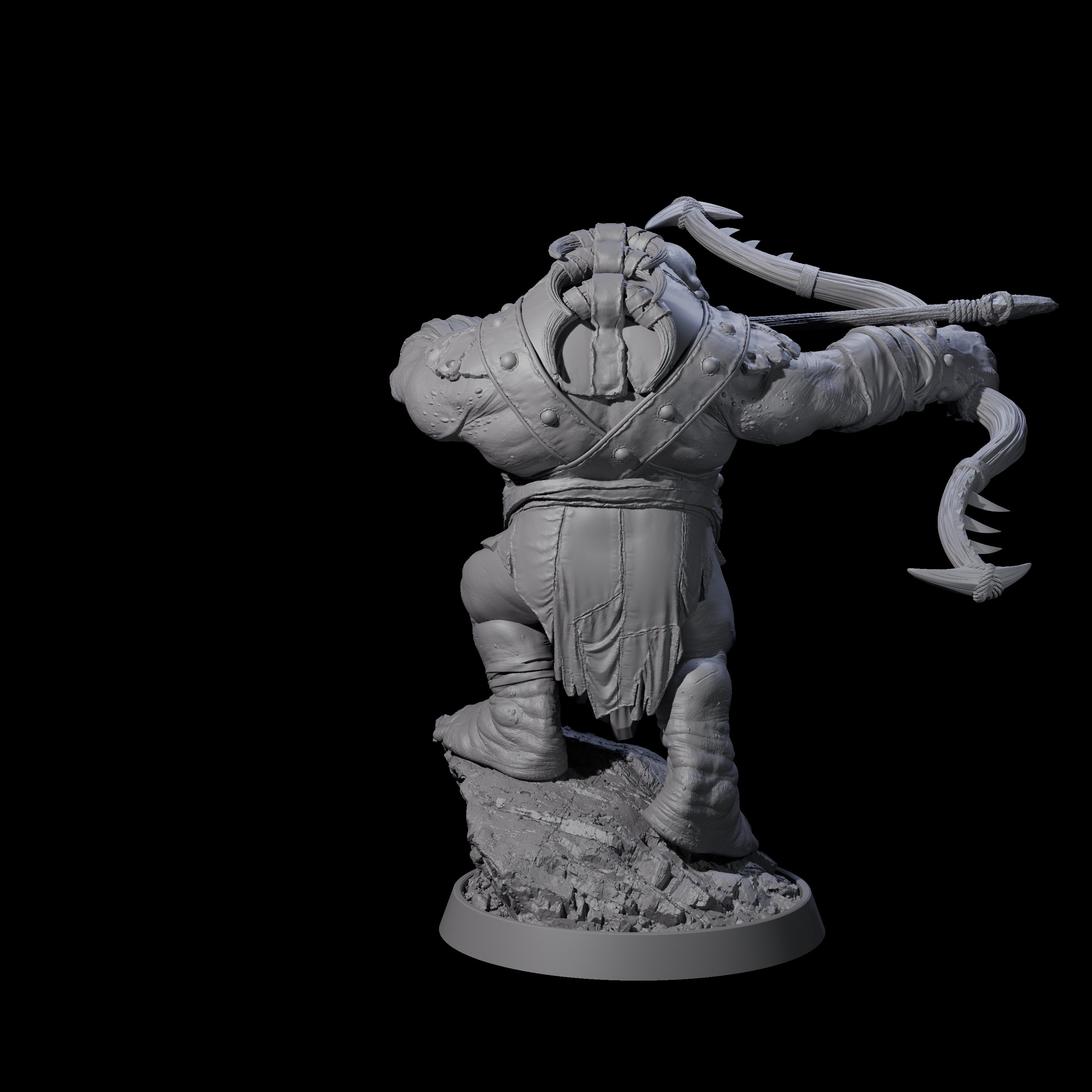 Deformed Ogre A Miniature for Dungeons and Dragons, Pathfinder or other TTRPGs