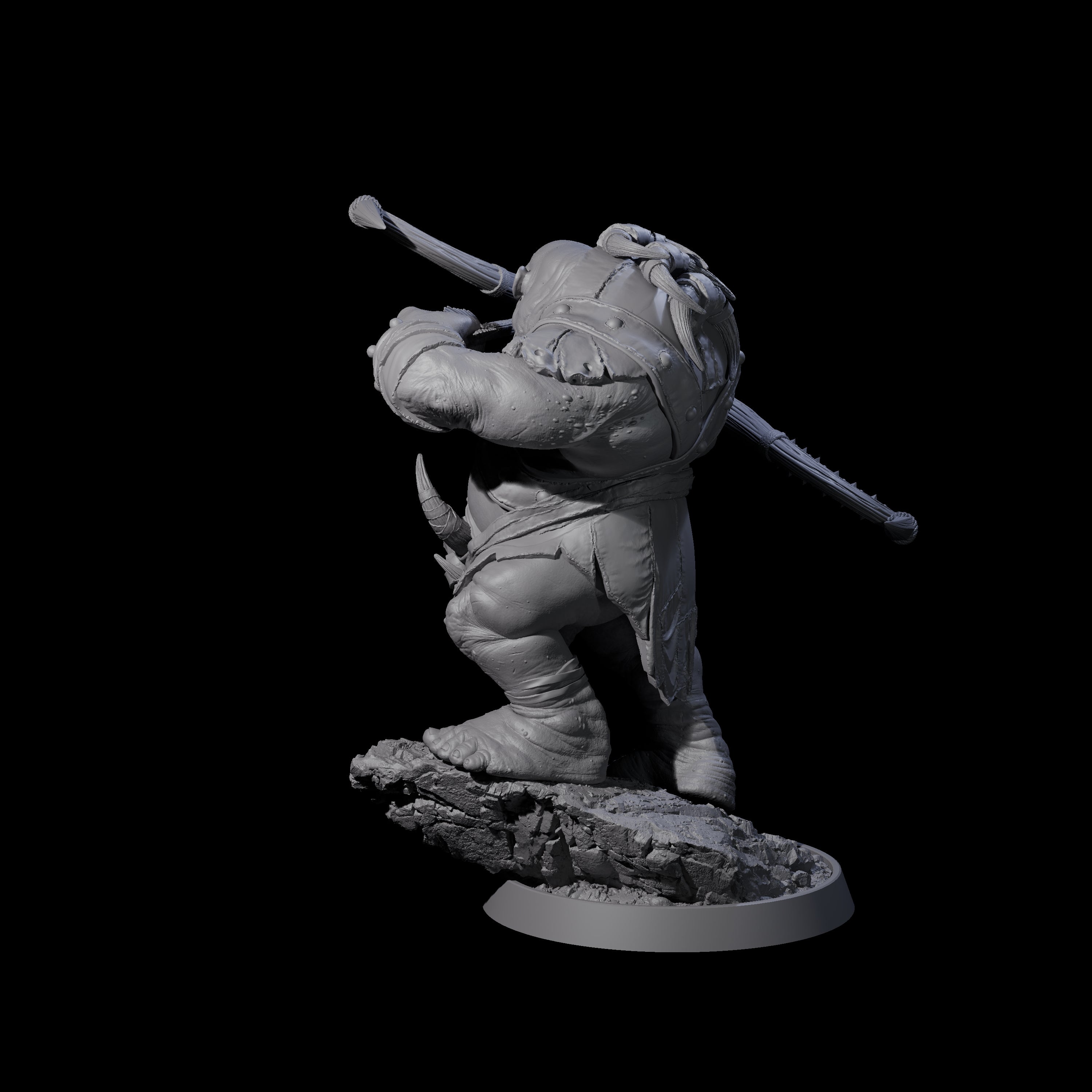 Deformed Ogre A Miniature for Dungeons and Dragons, Pathfinder or other TTRPGs