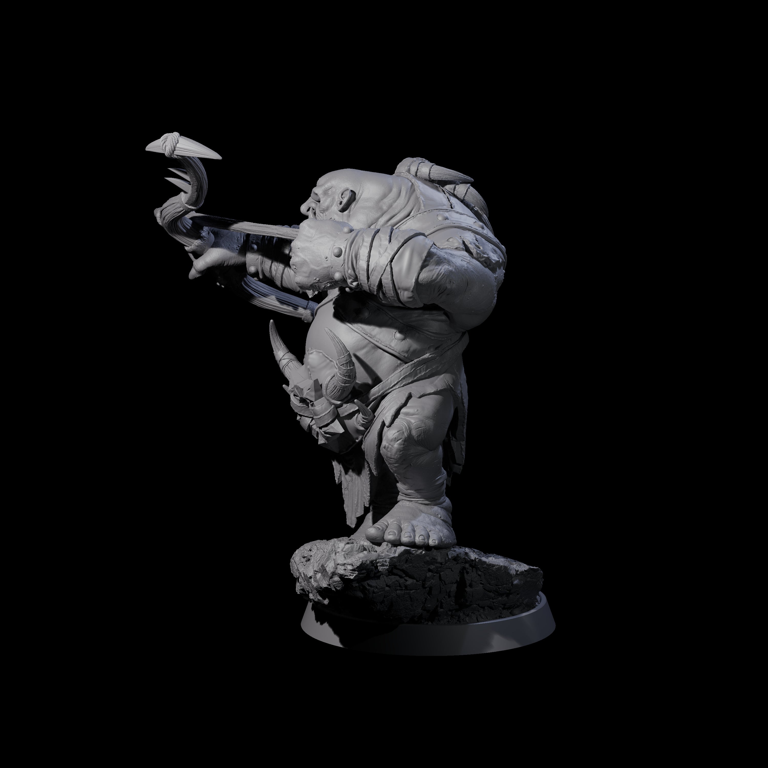 Deformed Ogre A Miniature for Dungeons and Dragons, Pathfinder or other TTRPGs