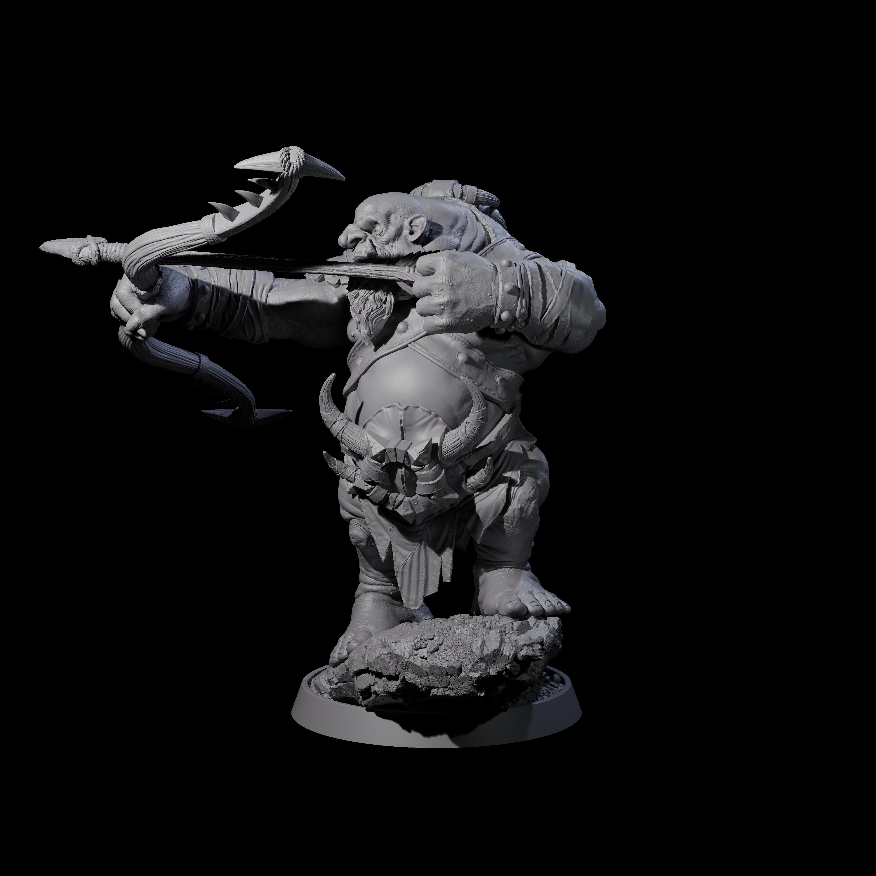 Deformed Ogre A Miniature for Dungeons and Dragons, Pathfinder or other TTRPGs