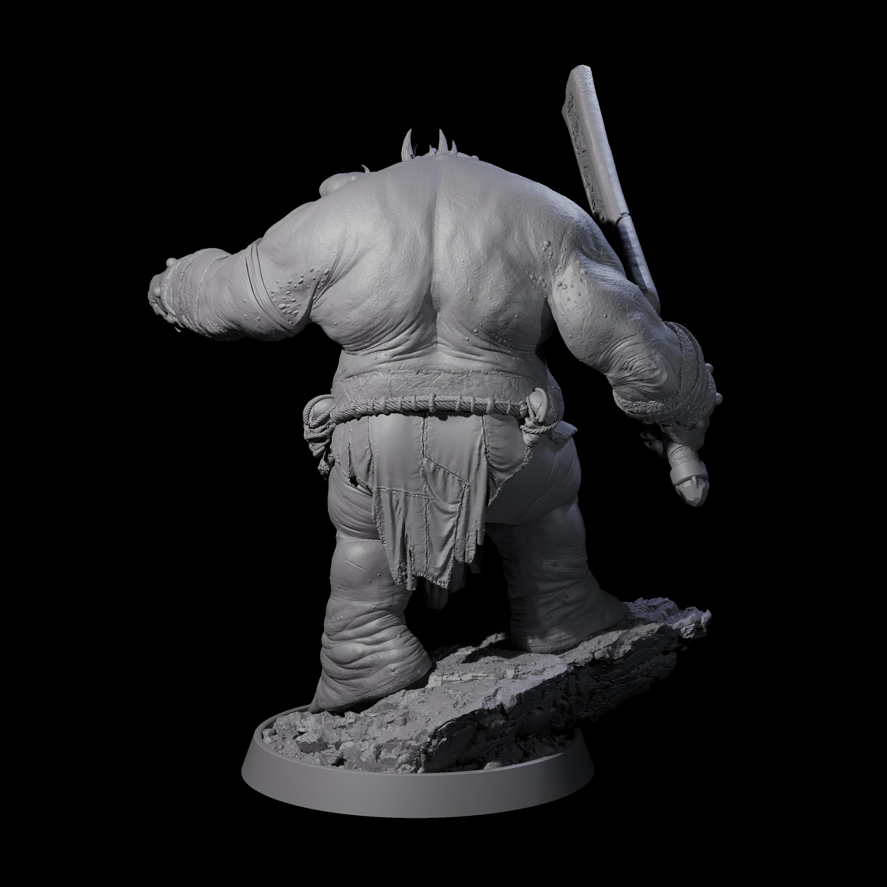 Deformed Ogre B Miniature for Dungeons and Dragons, Pathfinder or other TTRPGs