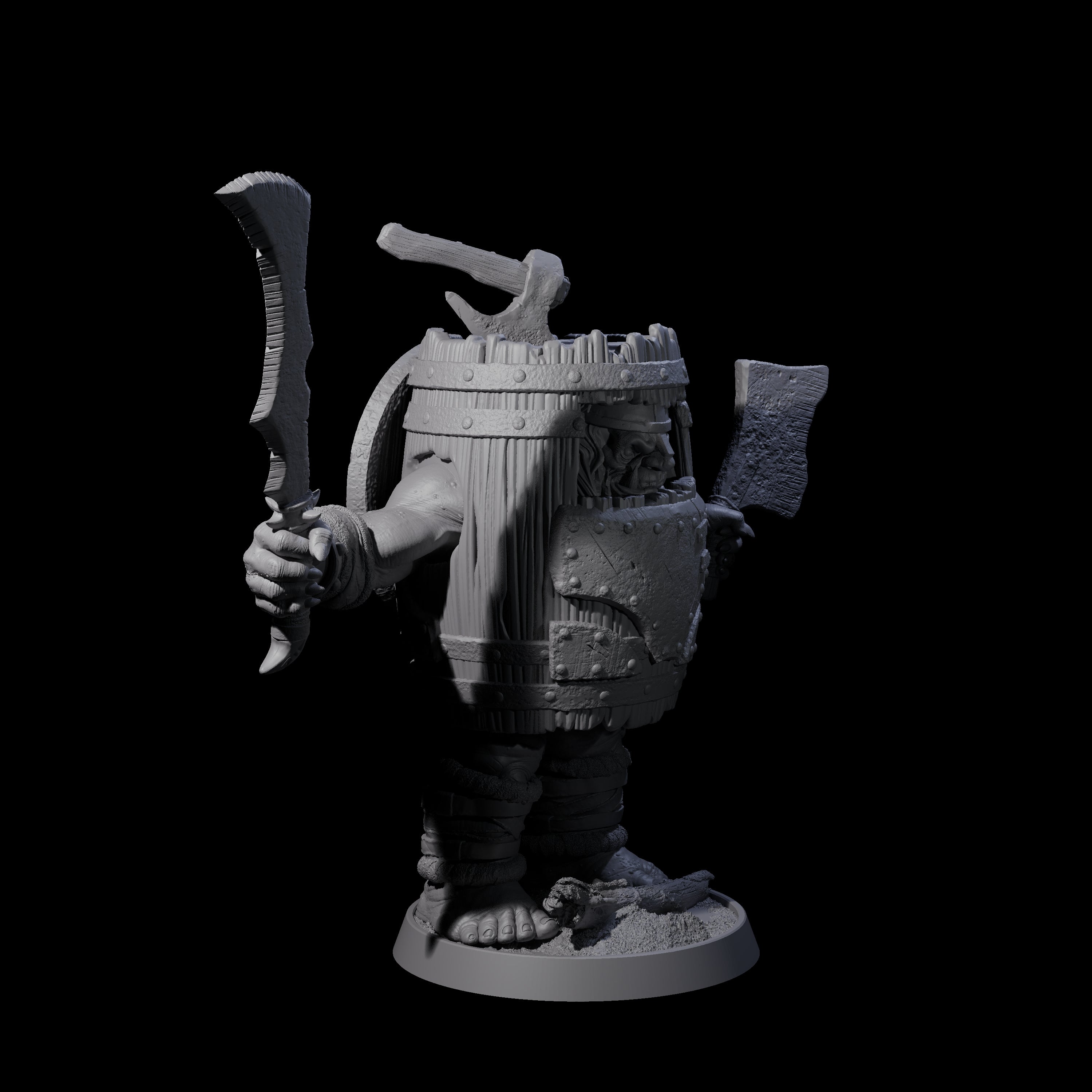 Deformed Ogre C Miniature for Dungeons and Dragons, Pathfinder or other TTRPGs