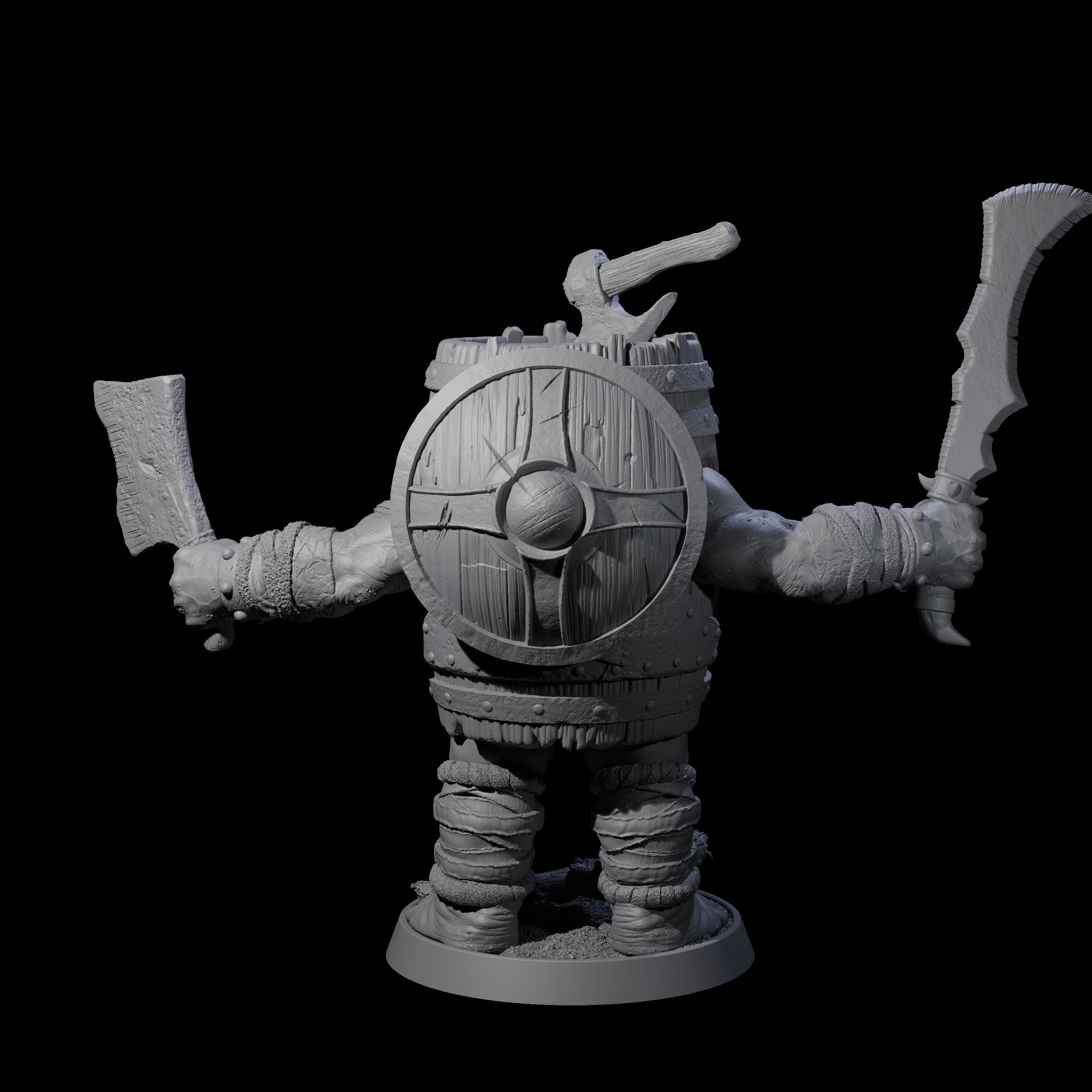 Deformed Ogre C Miniature for Dungeons and Dragons, Pathfinder or other TTRPGs