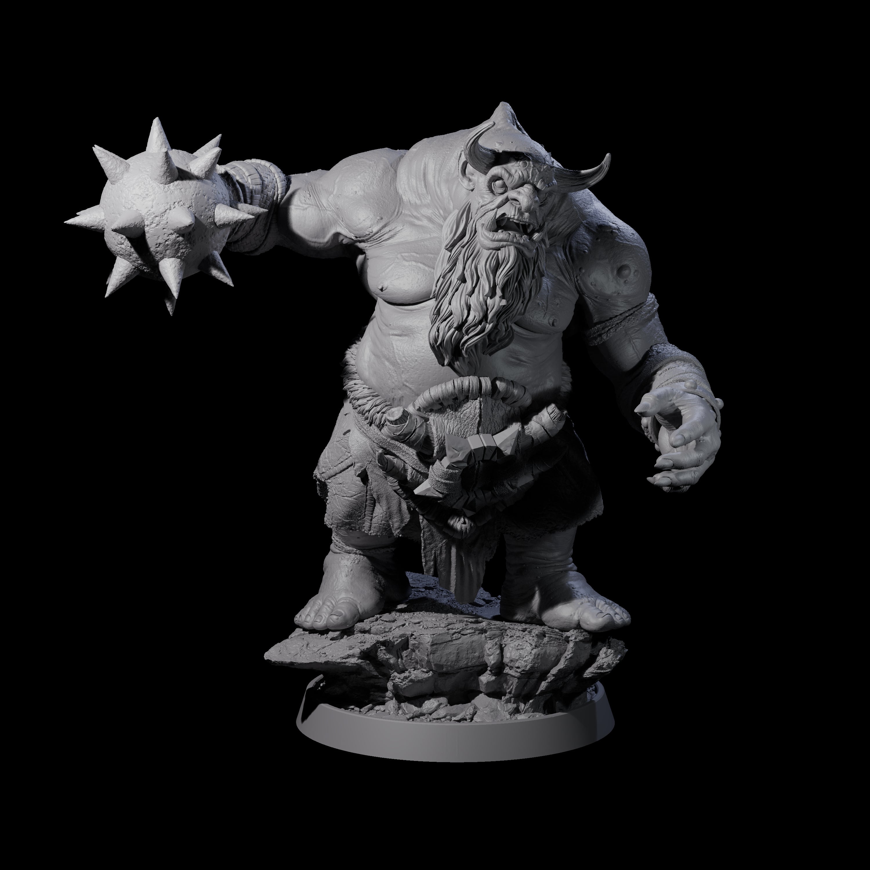 Deformed Ogre D Miniature for Dungeons and Dragons, Pathfinder or other TTRPGs