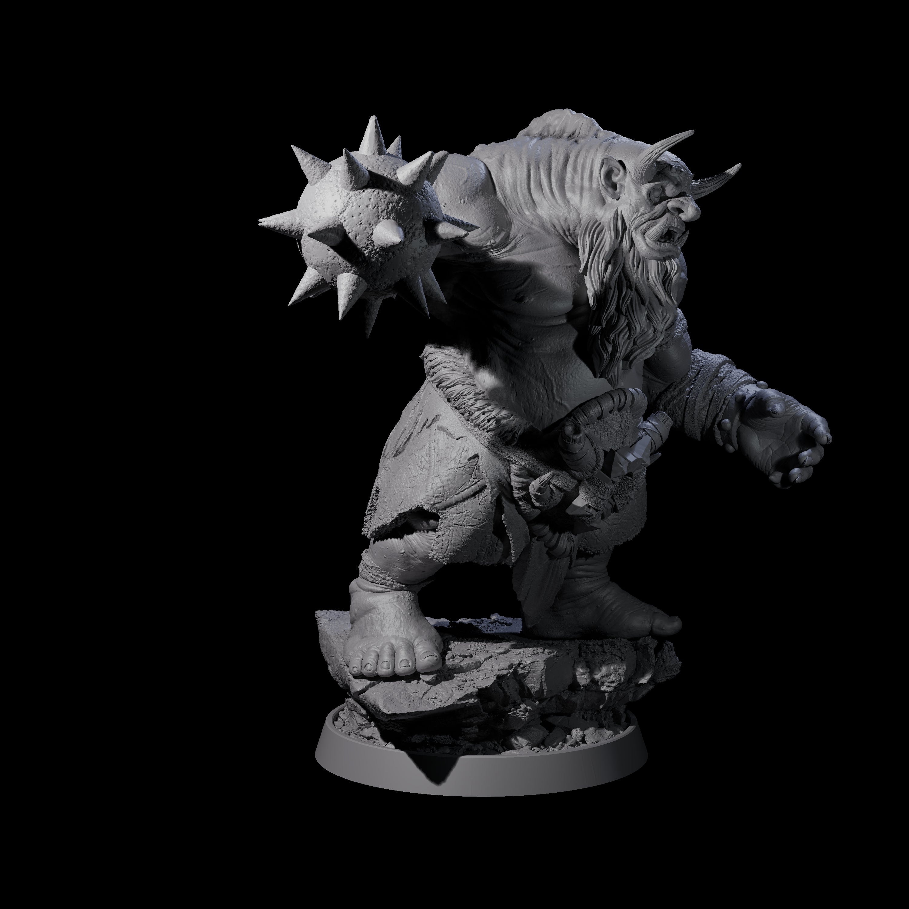 Deformed Ogre D Miniature for Dungeons and Dragons, Pathfinder or other TTRPGs