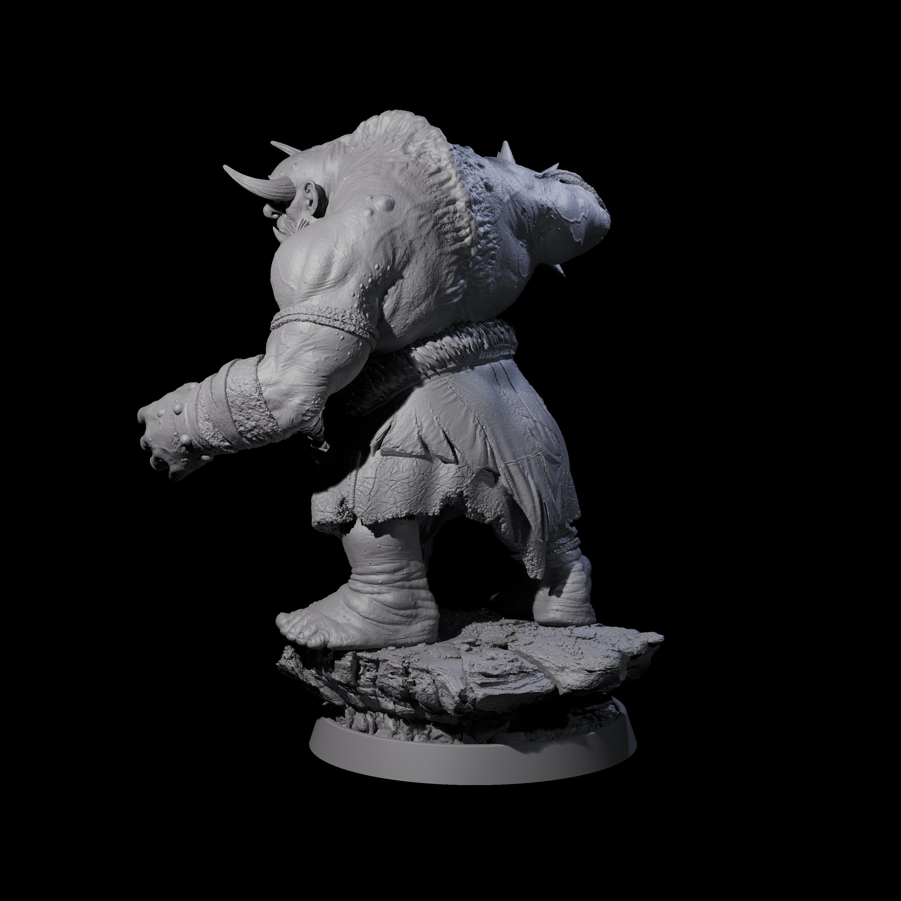 Deformed Ogre D Miniature for Dungeons and Dragons, Pathfinder or other TTRPGs