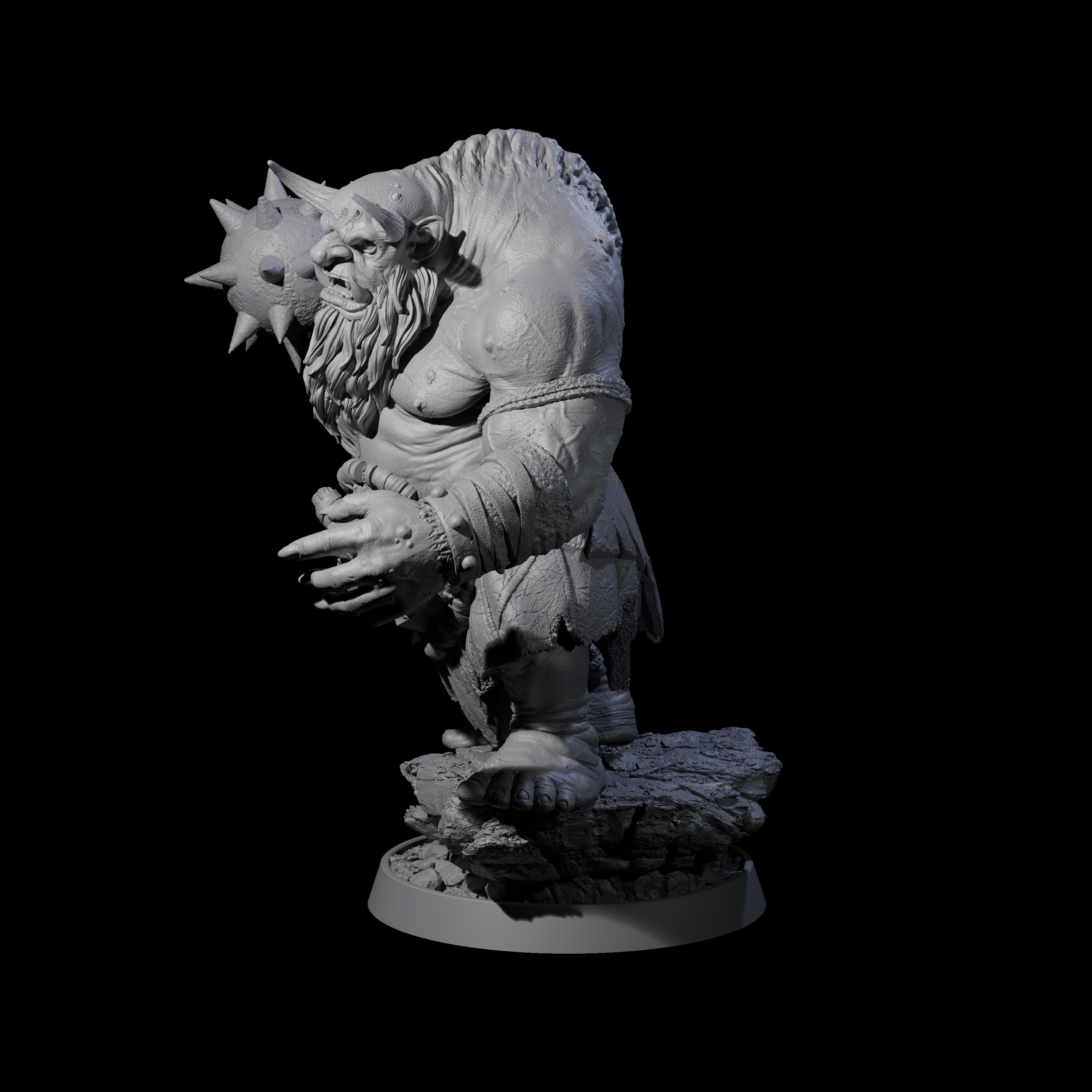 Deformed Ogre D Miniature for Dungeons and Dragons, Pathfinder or other TTRPGs