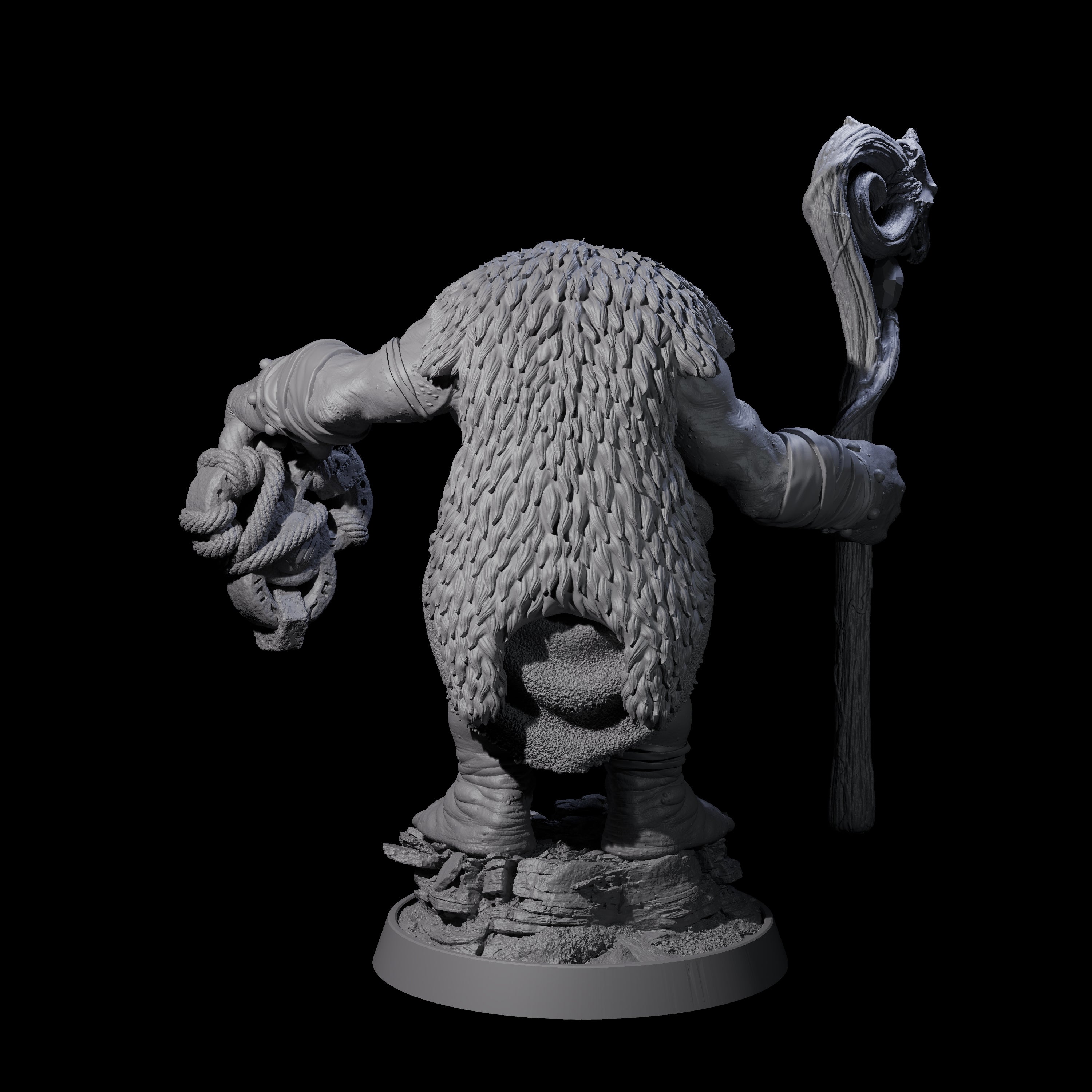 Deformed Ogre E Miniature for Dungeons and Dragons, Pathfinder or other TTRPGs