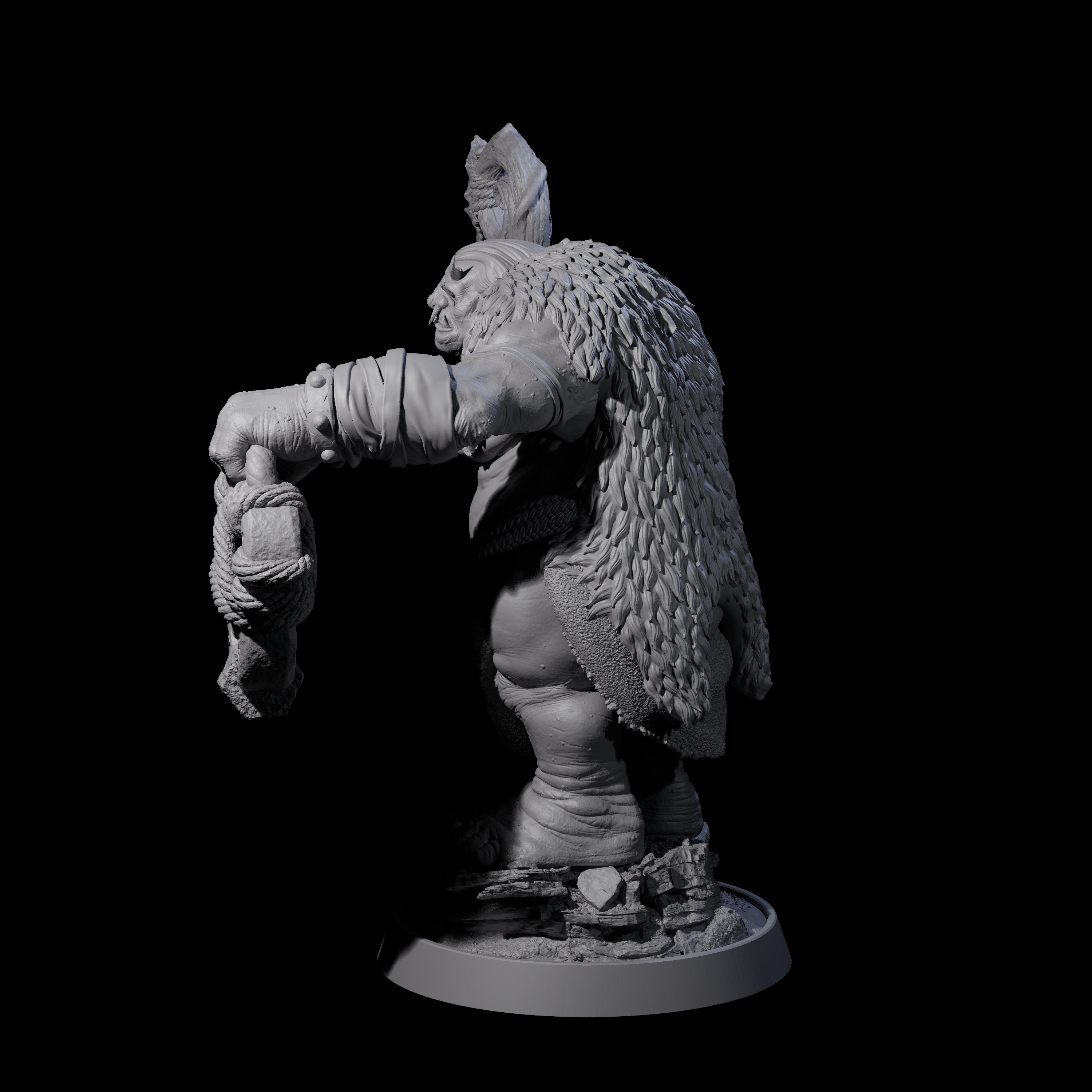 Deformed Ogre E Miniature for Dungeons and Dragons, Pathfinder or other TTRPGs