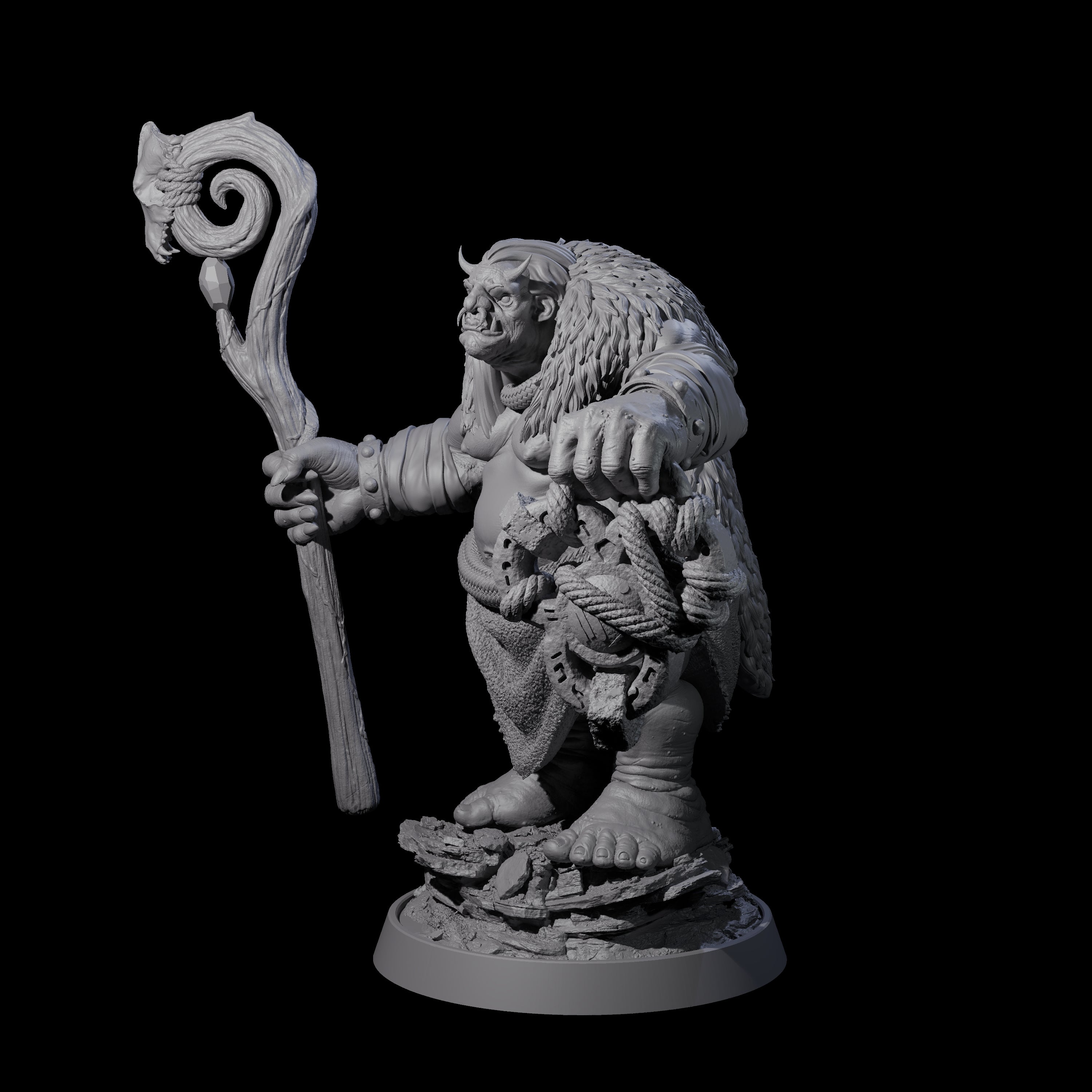 Deformed Ogre E Miniature for Dungeons and Dragons, Pathfinder or other TTRPGs