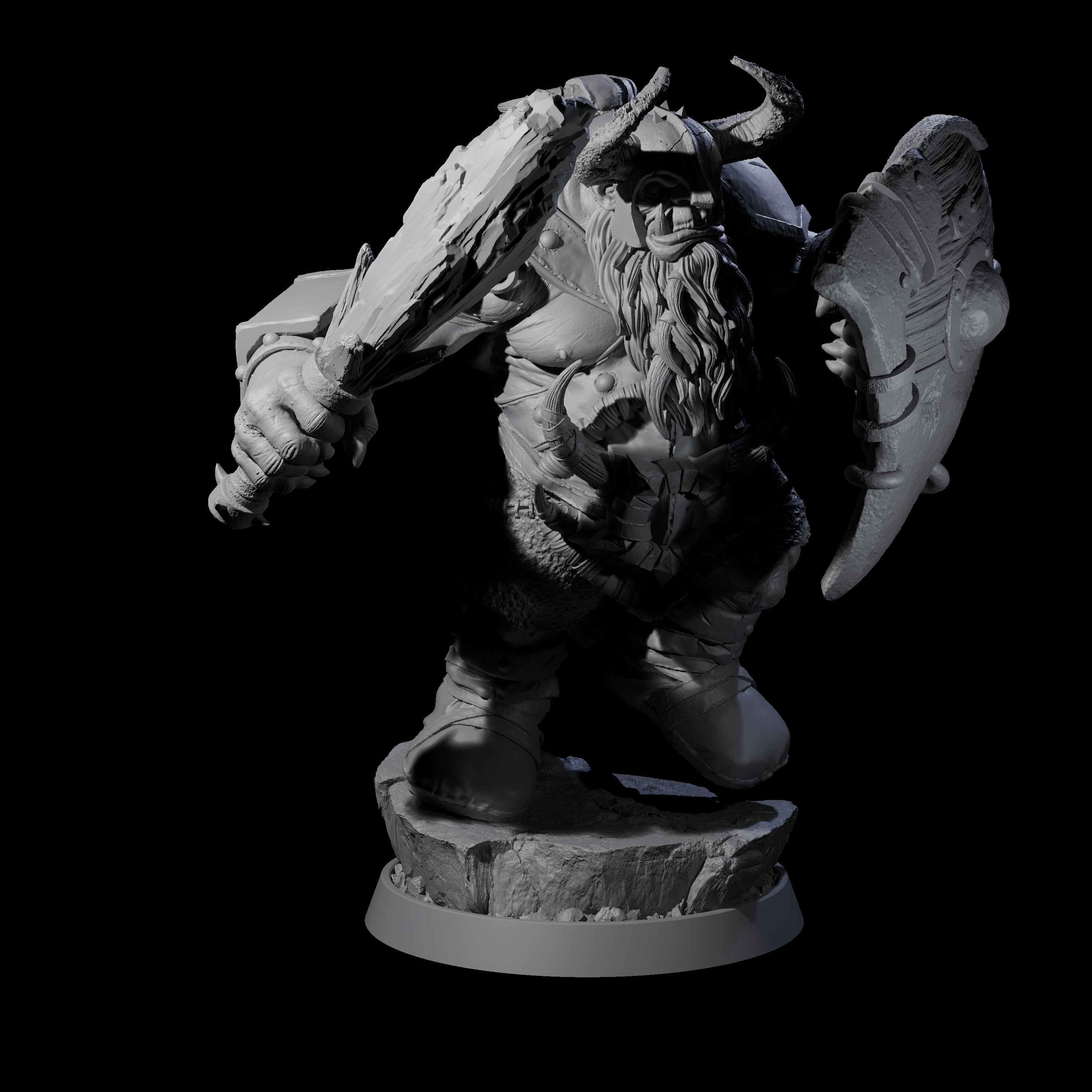 Deformed Ogre F Miniature for Dungeons and Dragons, Pathfinder or other TTRPGs