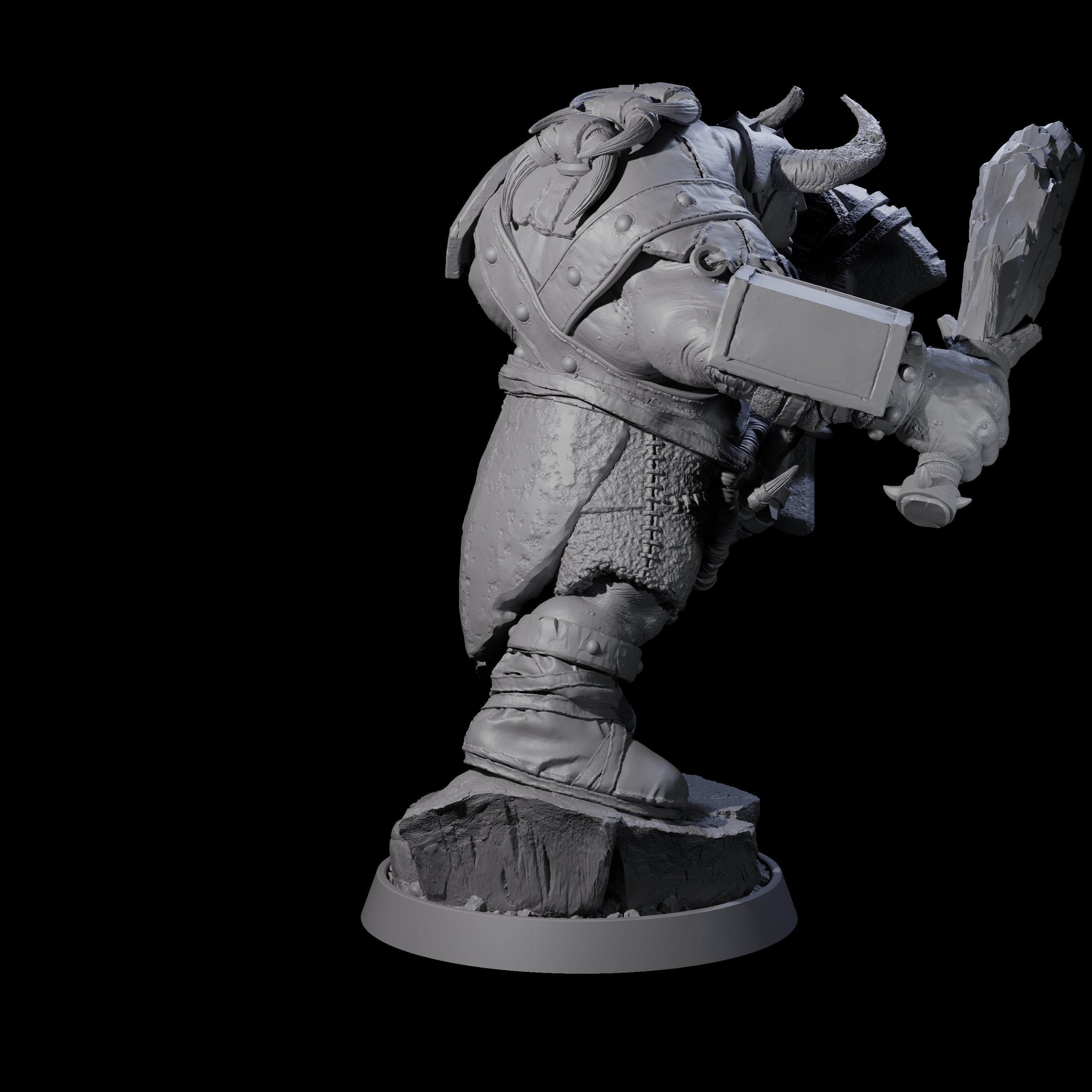 Deformed Ogre F Miniature for Dungeons and Dragons, Pathfinder or other TTRPGs