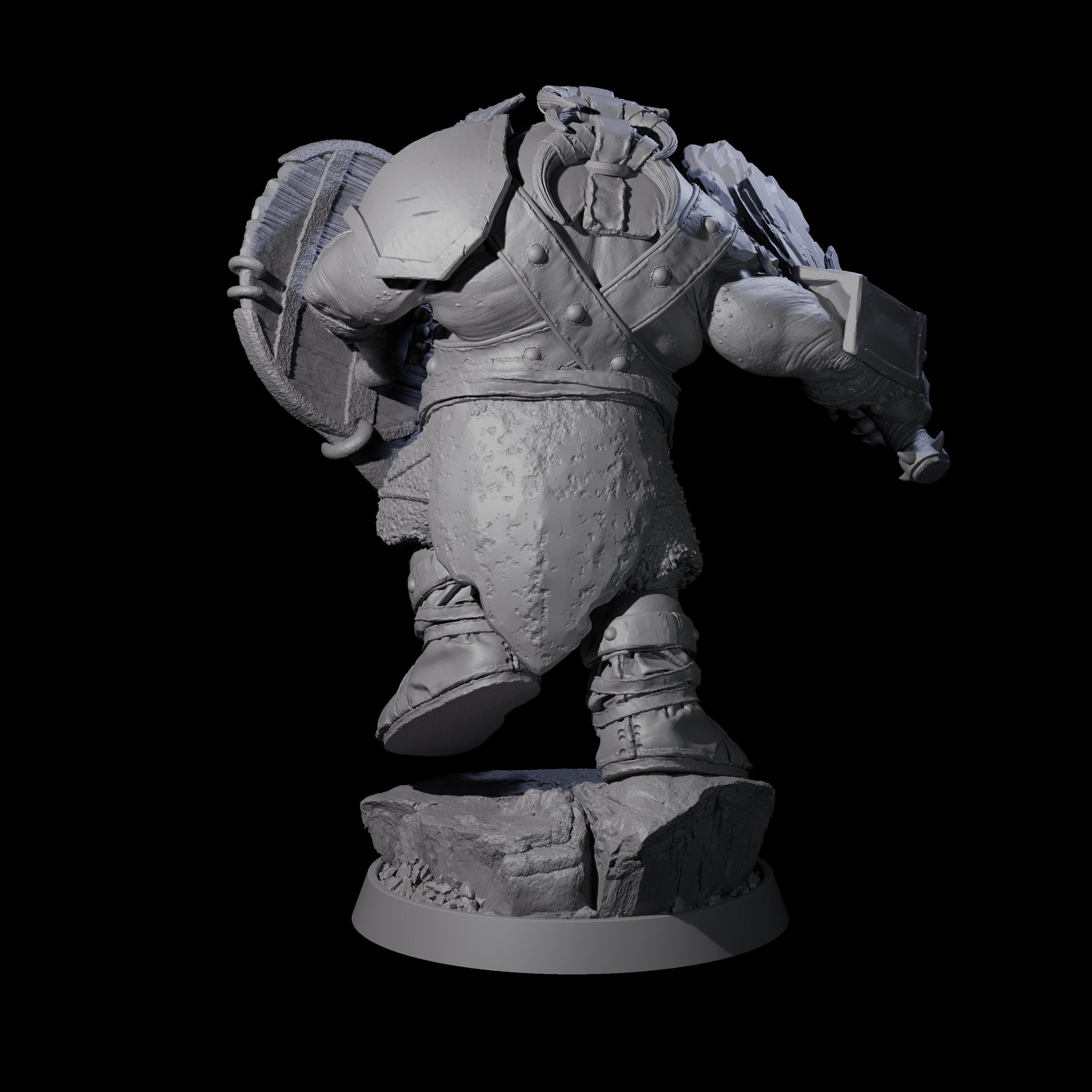 Deformed Ogre F Miniature for Dungeons and Dragons, Pathfinder or other TTRPGs