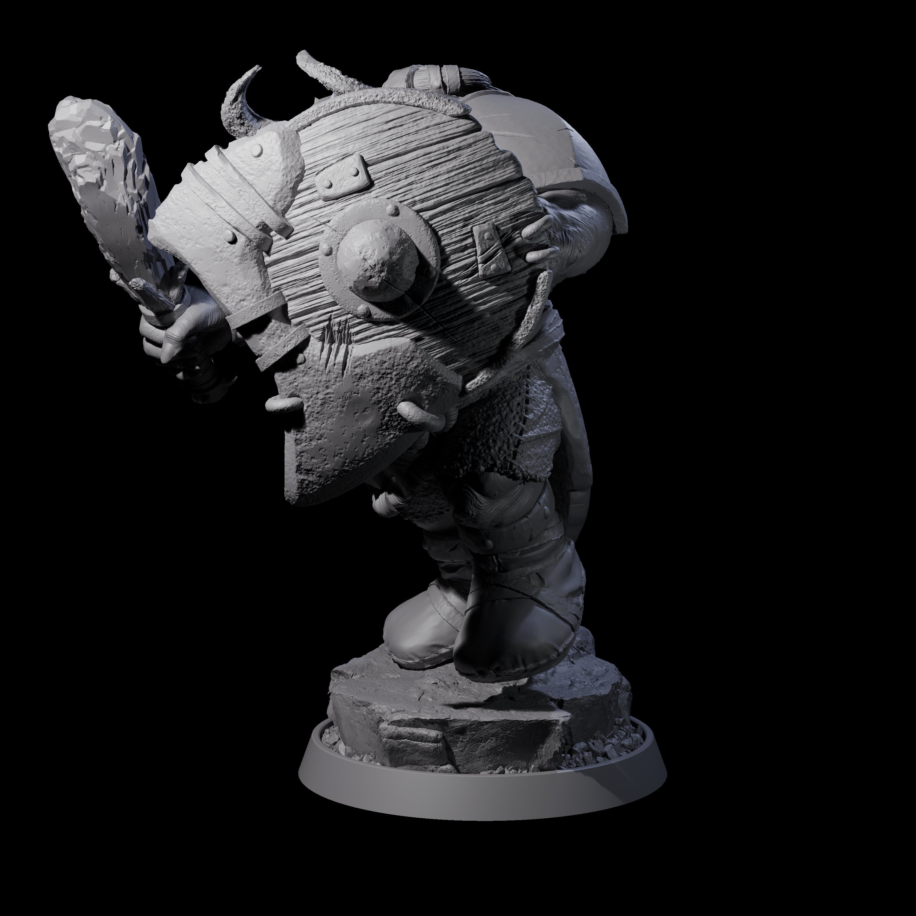 Deformed Ogre F Miniature for Dungeons and Dragons, Pathfinder or other TTRPGs