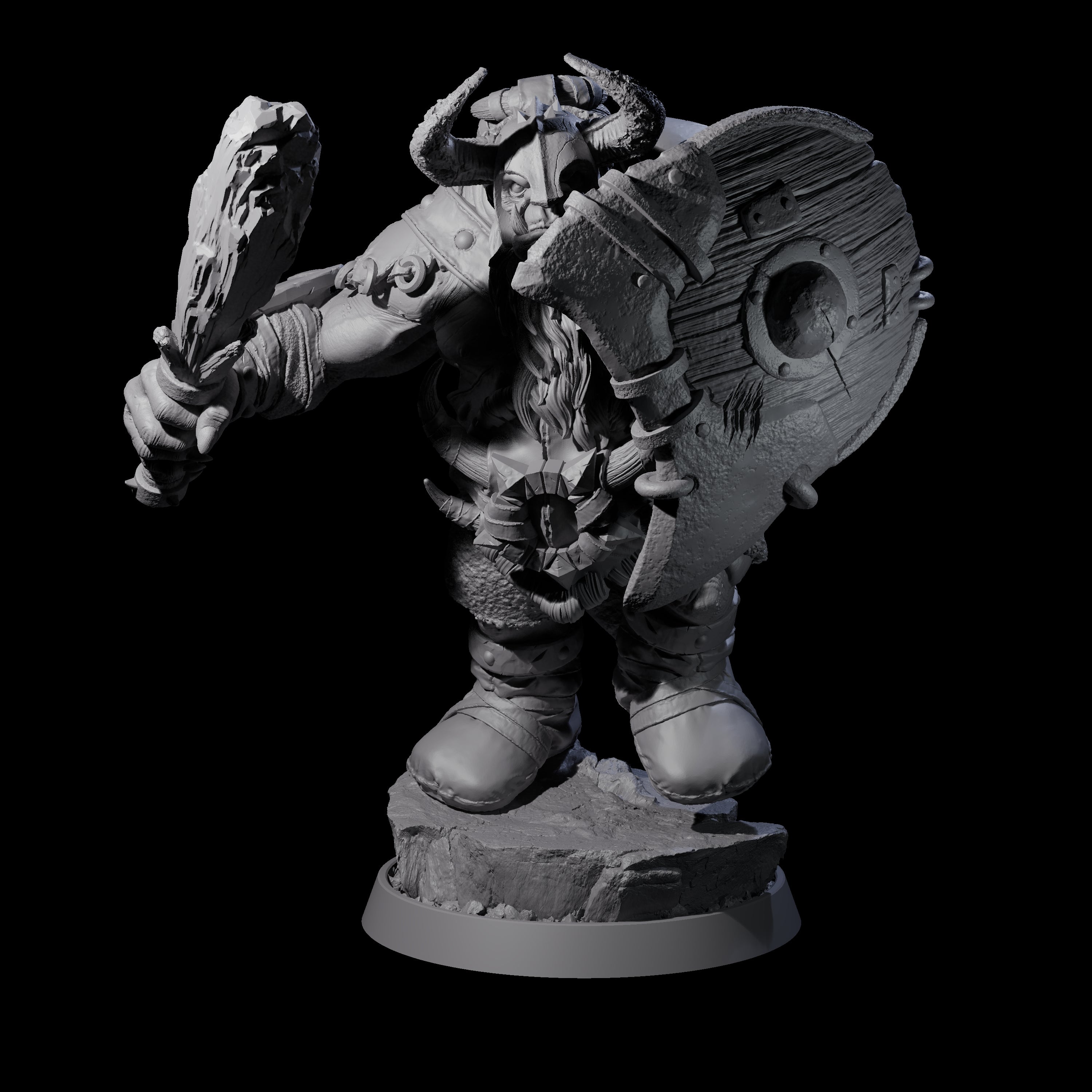 Deformed Ogre F Miniature for Dungeons and Dragons, Pathfinder or other TTRPGs