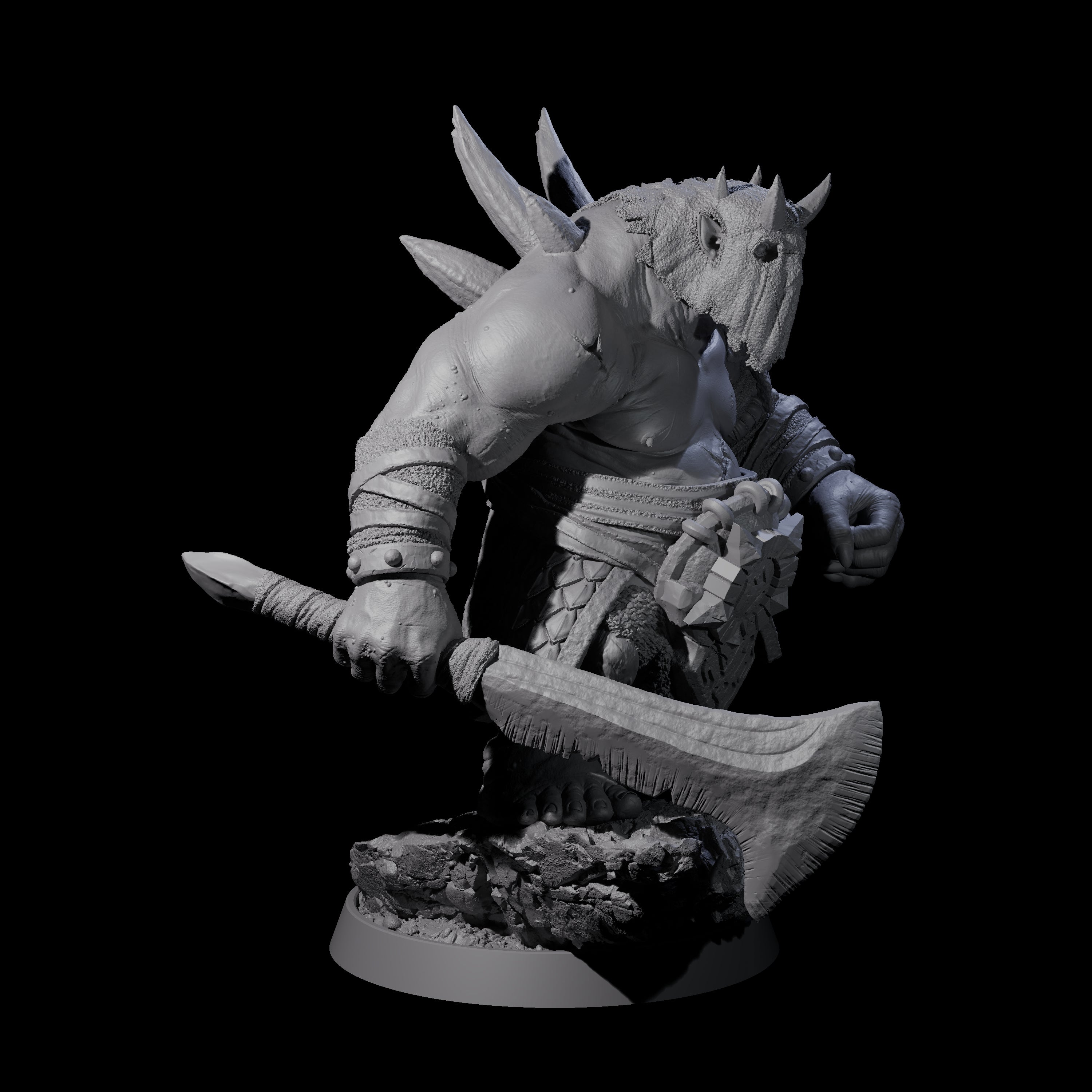 Deformed Ogre G Miniature for Dungeons and Dragons, Pathfinder or other TTRPGs