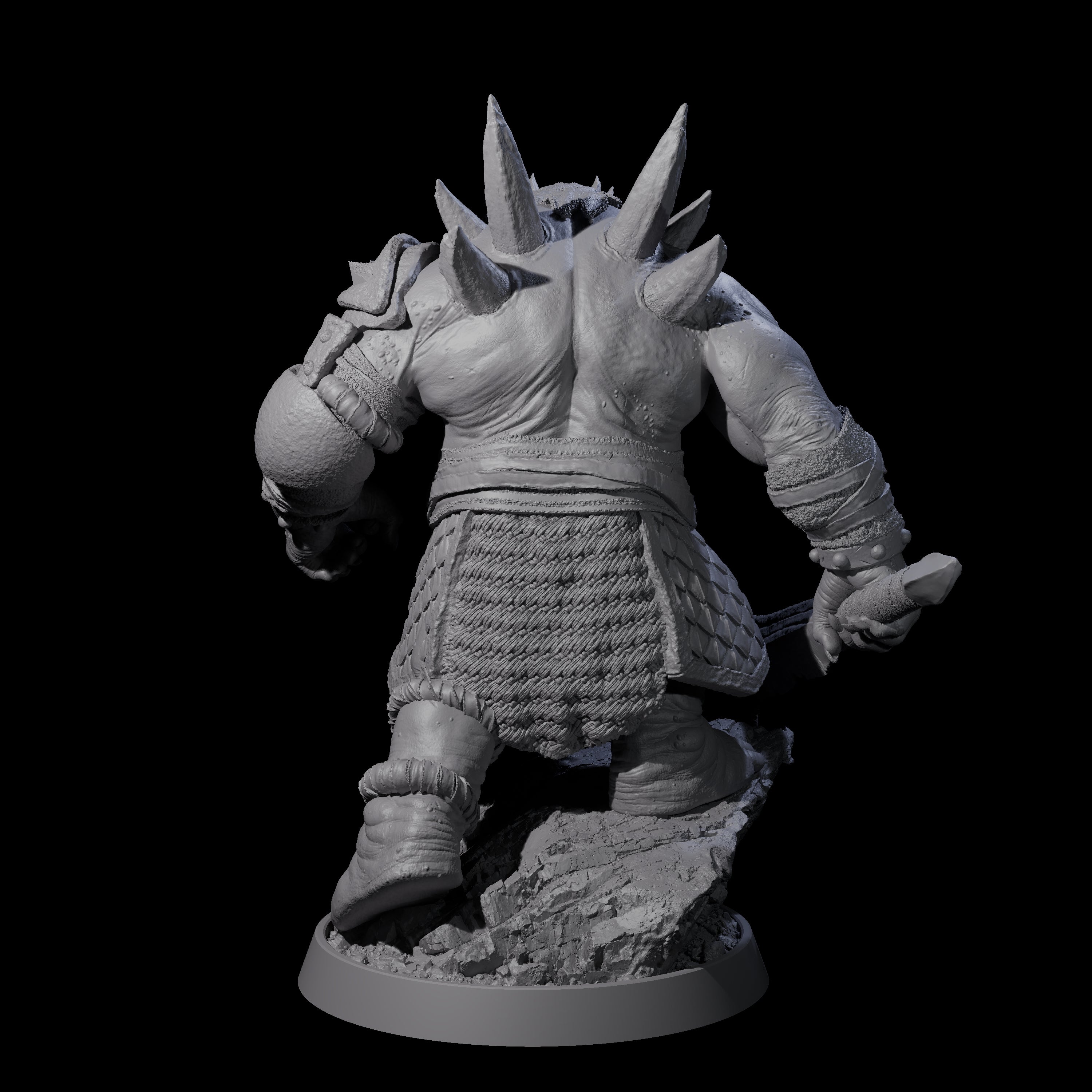 Deformed Ogre G Miniature for Dungeons and Dragons, Pathfinder or other TTRPGs