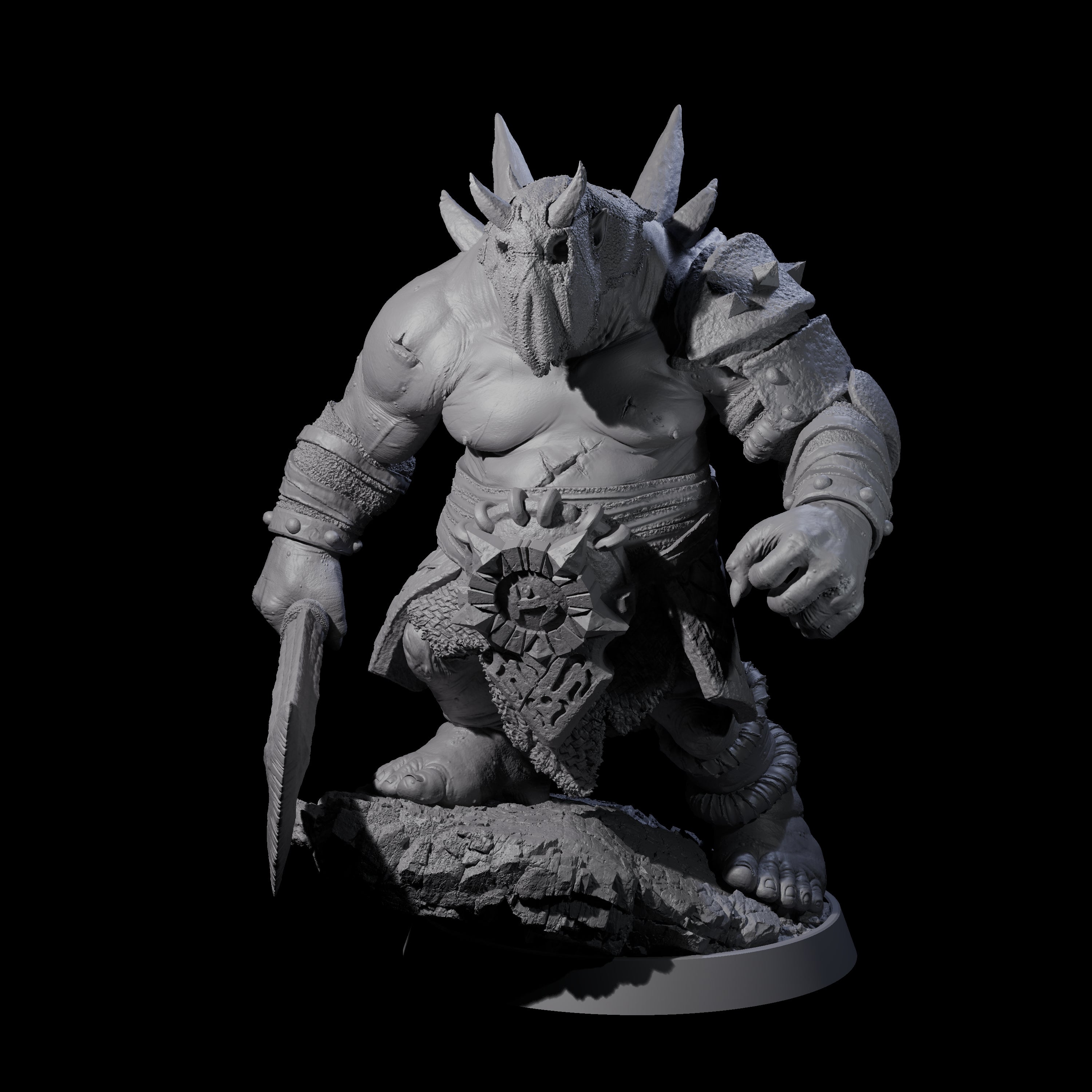 Deformed Ogre G Miniature for Dungeons and Dragons, Pathfinder or other TTRPGs