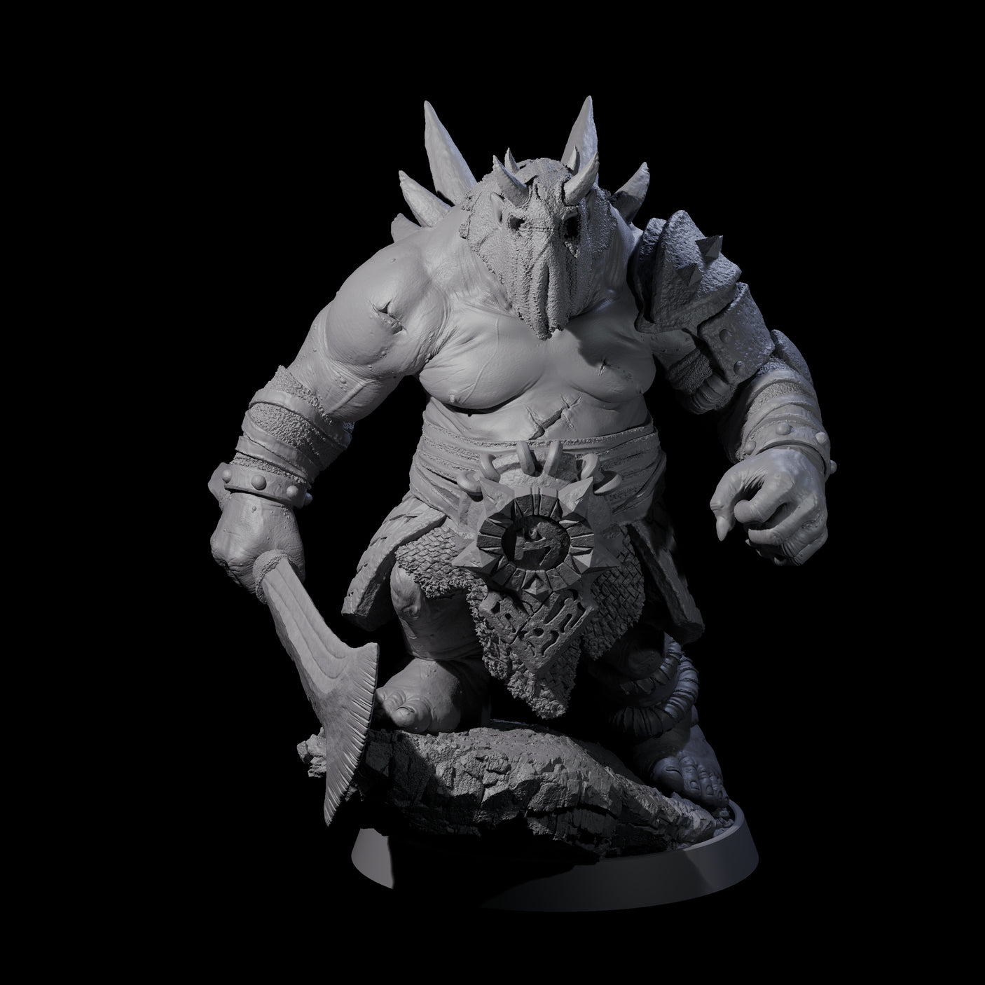 Deformed Ogre G Miniature for Dungeons and Dragons, Pathfinder or other TTRPGs