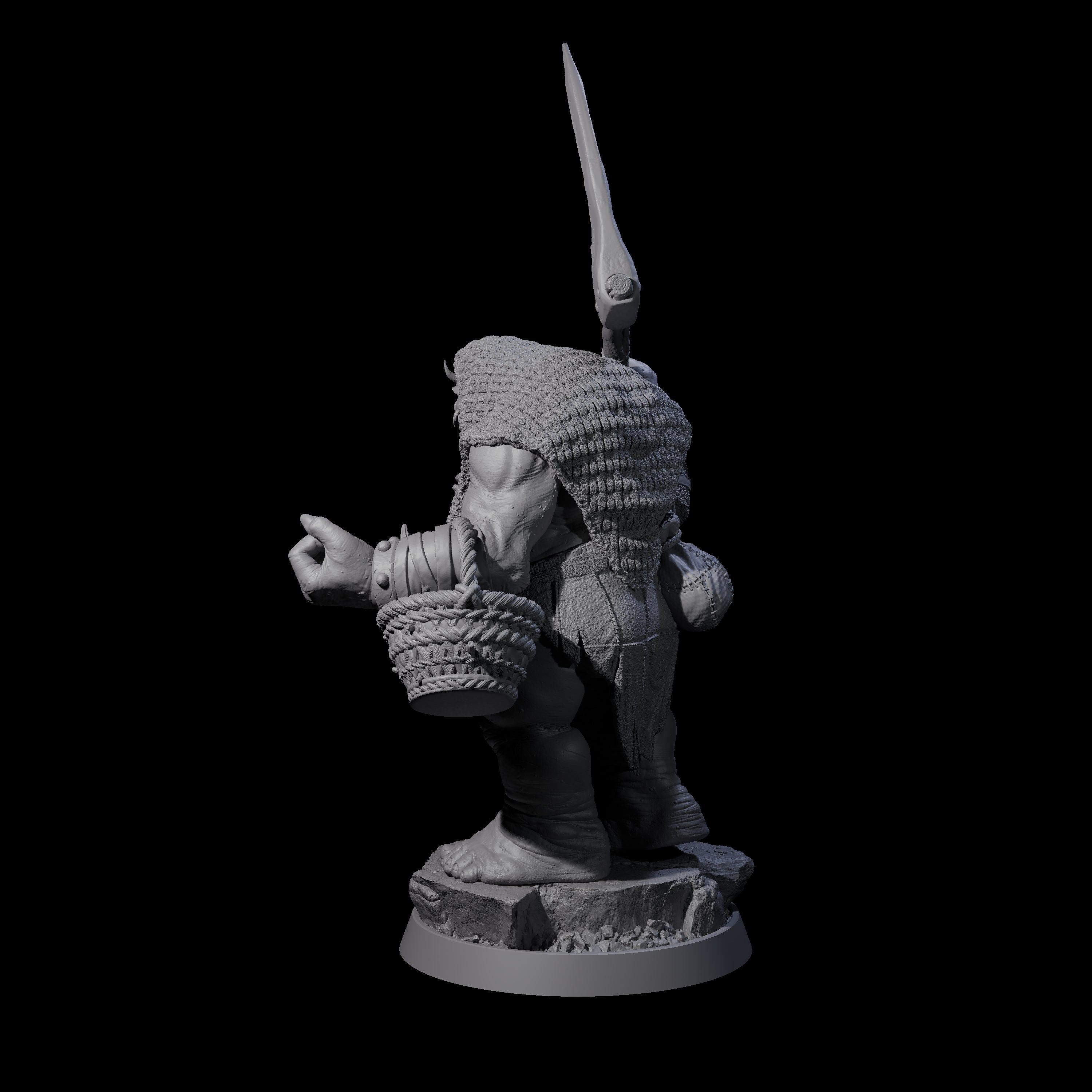 Deformed Ogre H Miniature for Dungeons and Dragons, Pathfinder or other TTRPGs