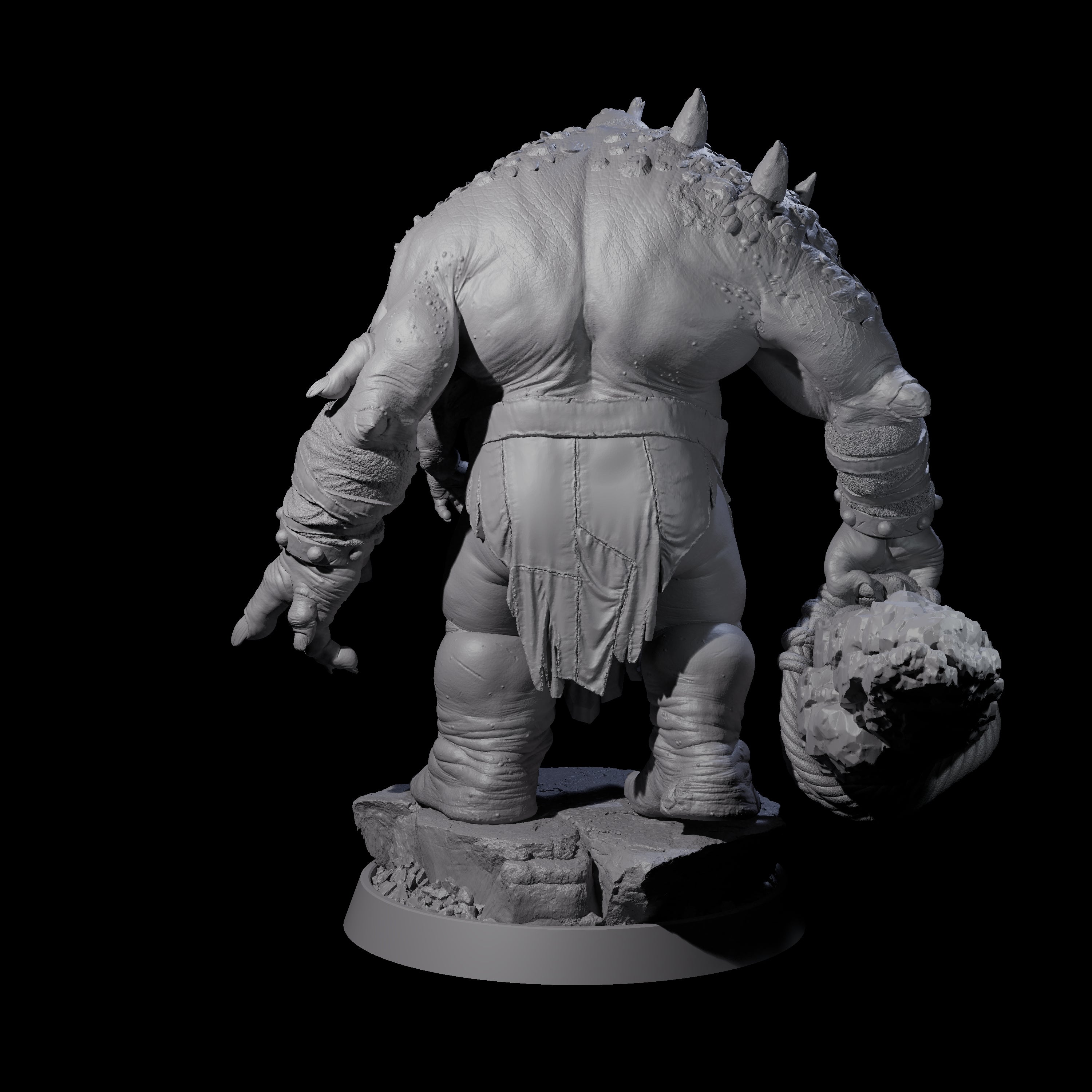 Deformed Ogre I Miniature for Dungeons and Dragons, Pathfinder or other TTRPGs