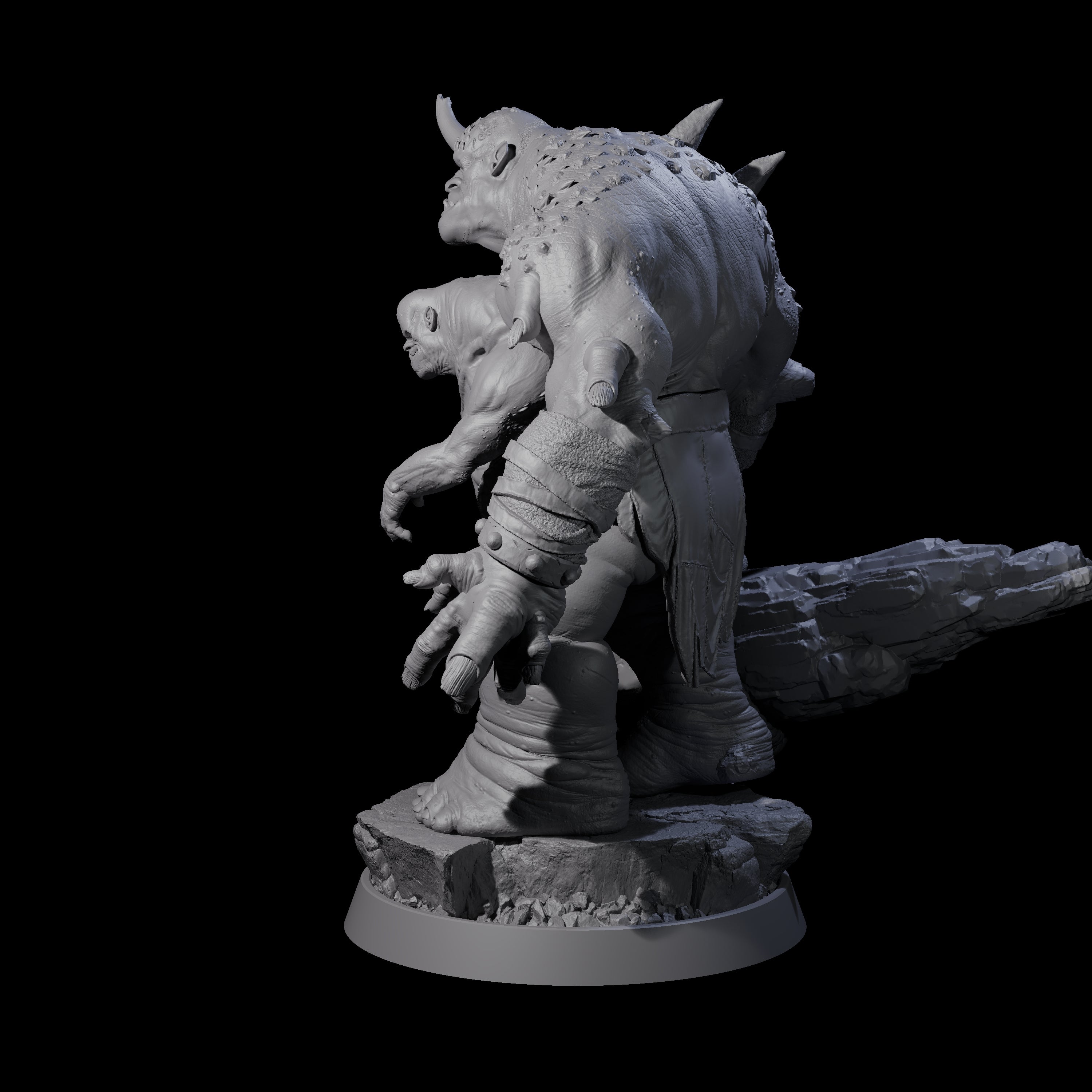 Deformed Ogre I Miniature for Dungeons and Dragons, Pathfinder or other TTRPGs