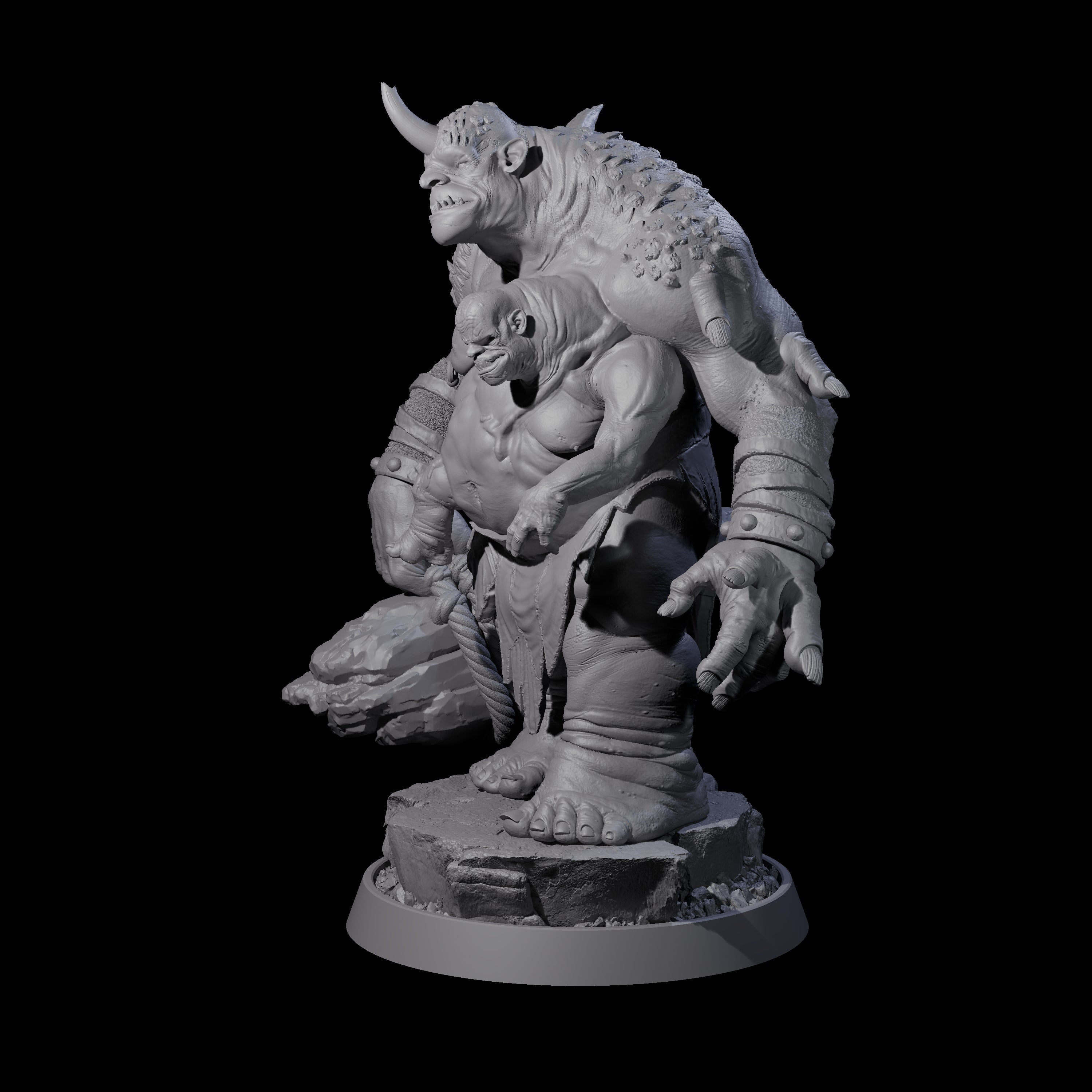 Deformed Ogre I Miniature for Dungeons and Dragons, Pathfinder or other TTRPGs