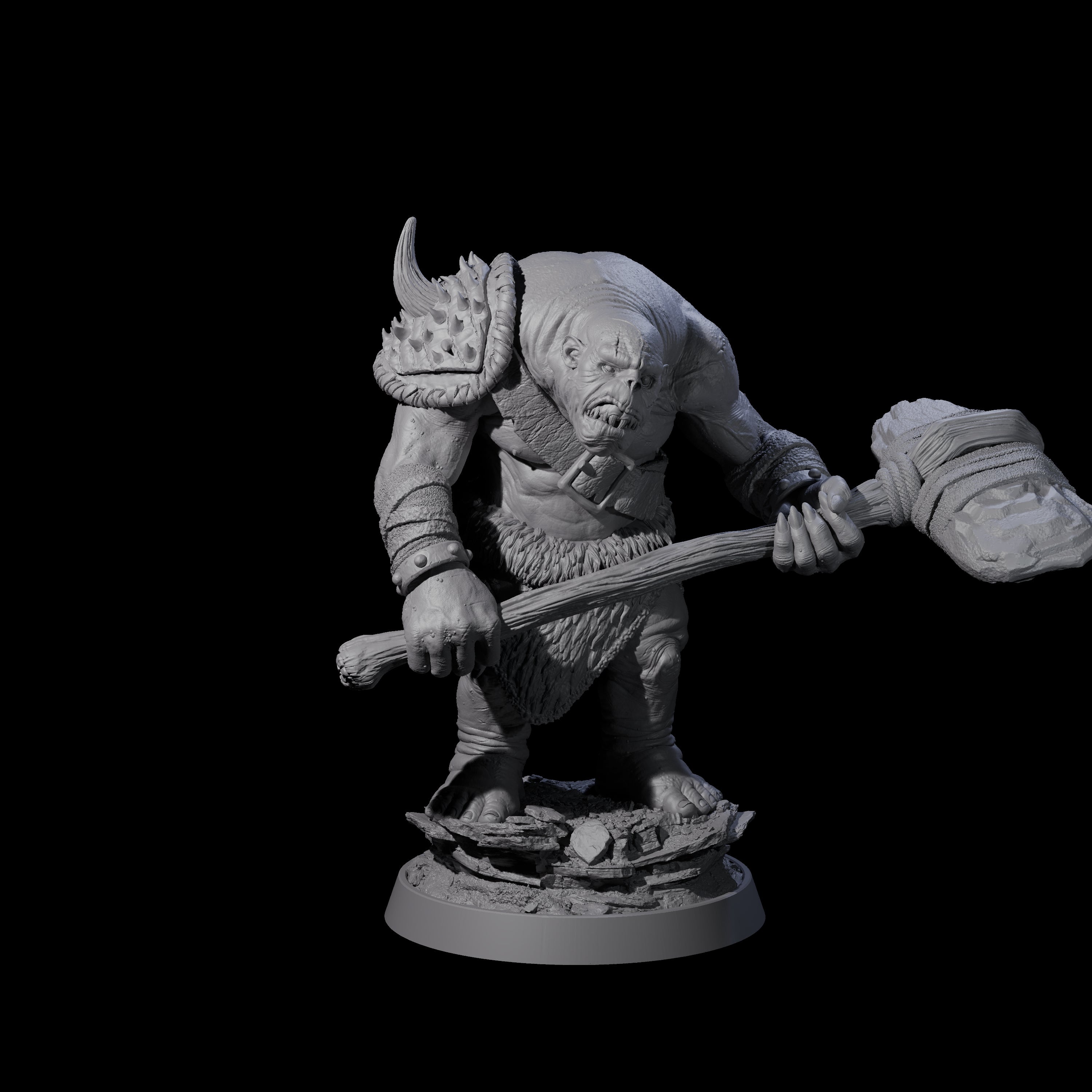 Deformed Ogre J Miniature for Dungeons and Dragons, Pathfinder or other TTRPGs