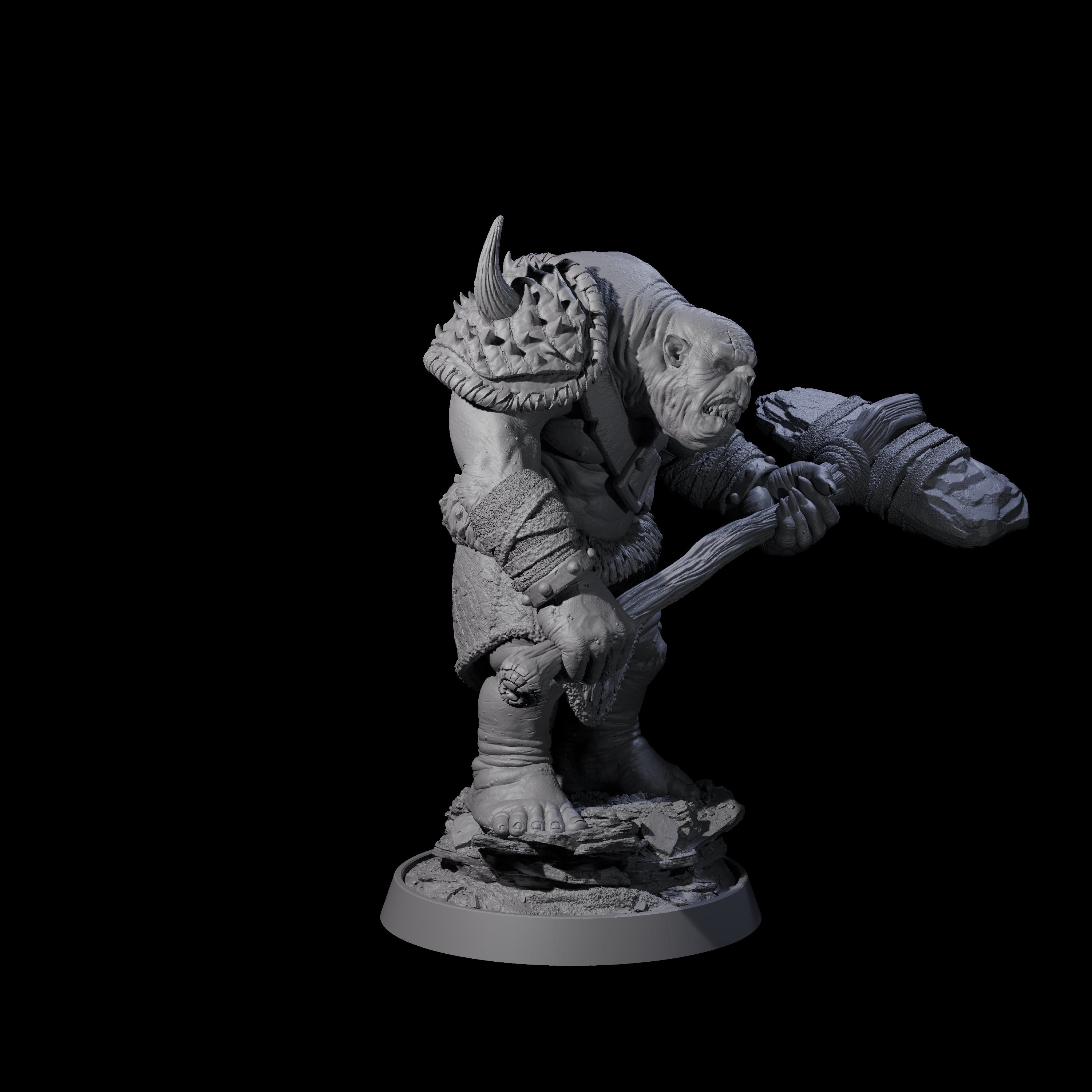 Deformed Ogre J Miniature for Dungeons and Dragons, Pathfinder or other TTRPGs