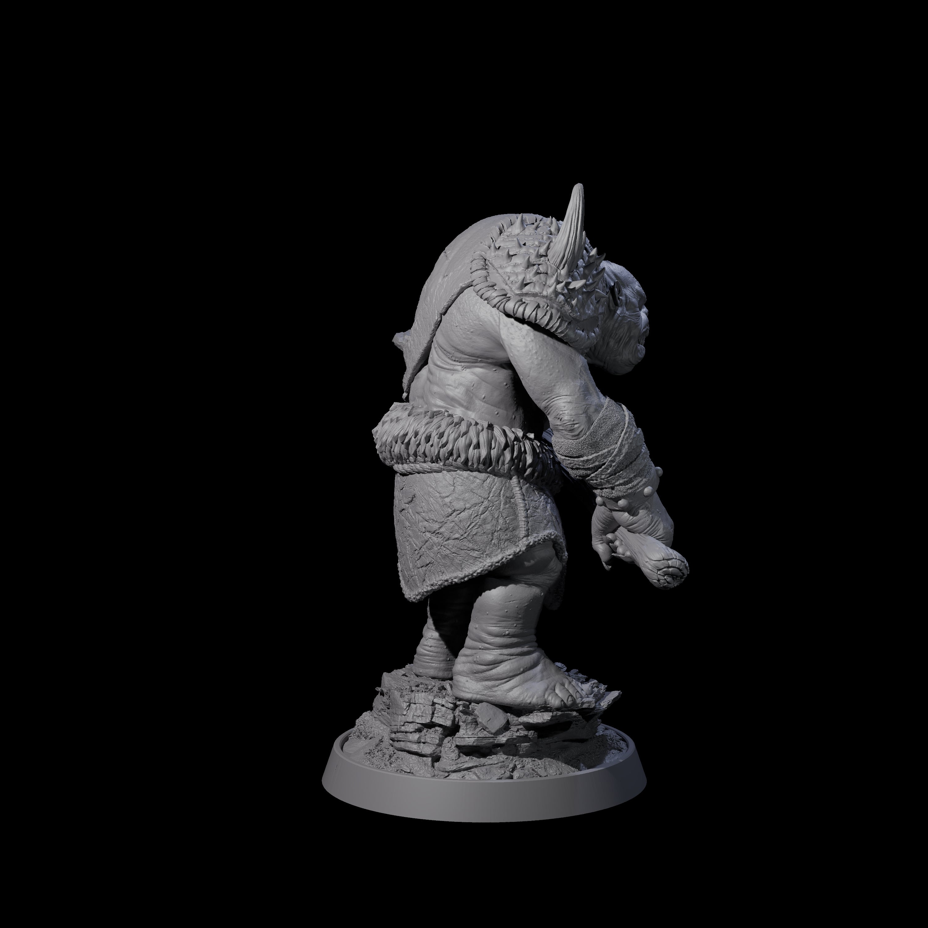 Deformed Ogre J Miniature for Dungeons and Dragons, Pathfinder or other TTRPGs