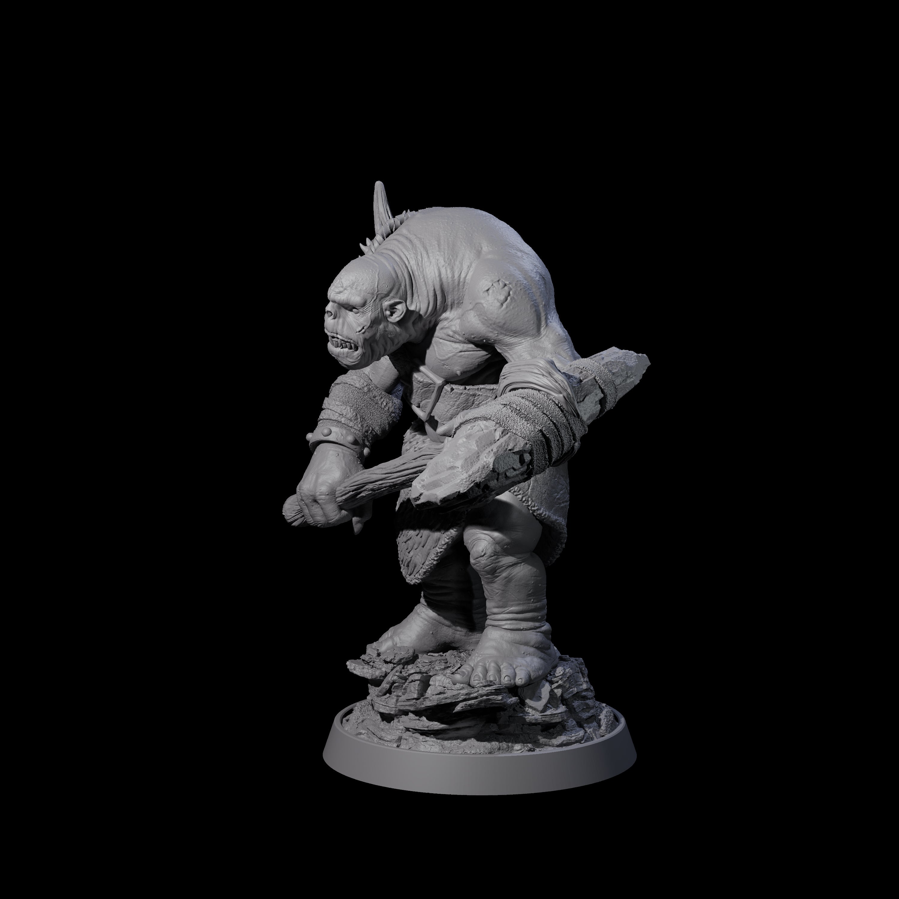 Deformed Ogre J Miniature for Dungeons and Dragons, Pathfinder or other TTRPGs