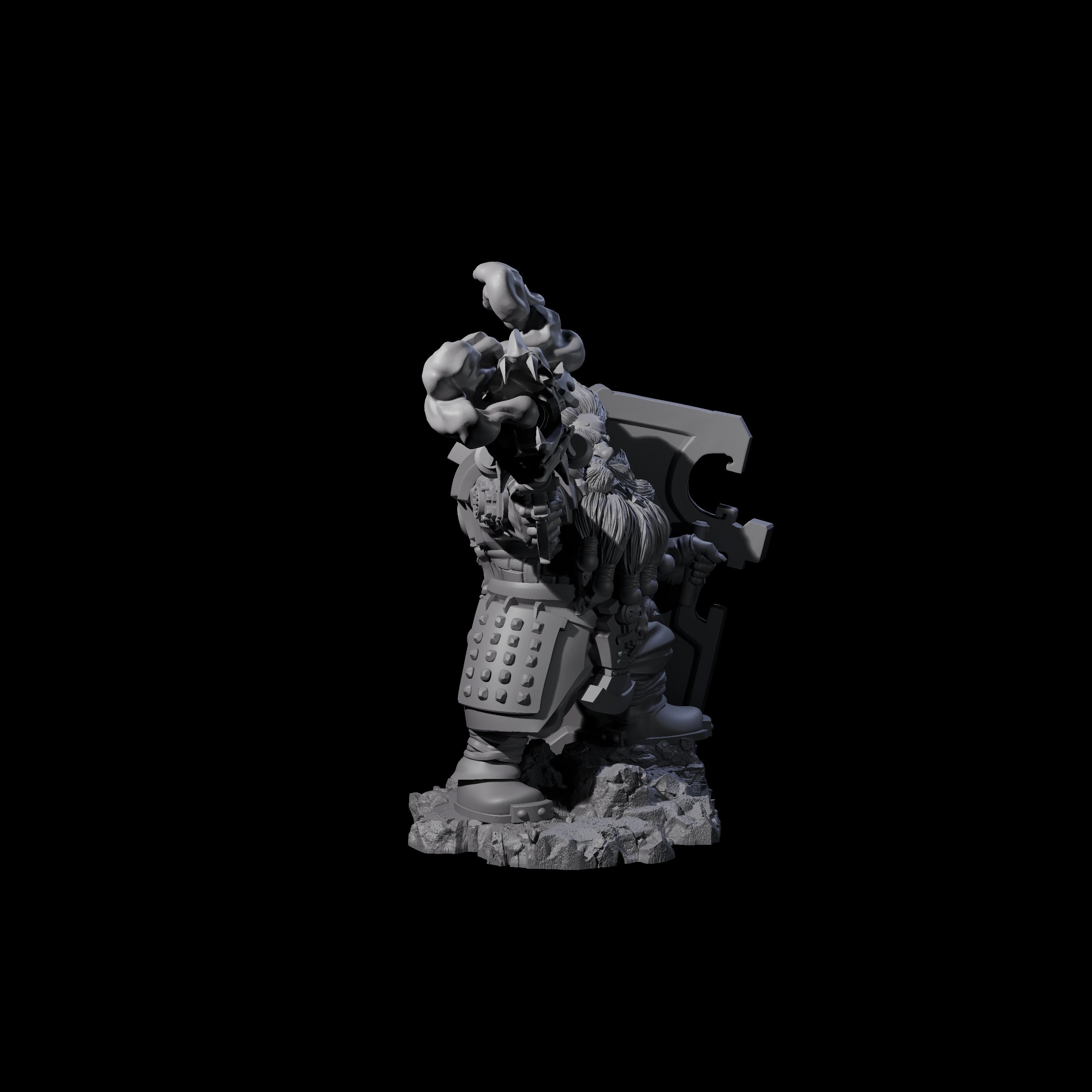 Demon Gun Firing Dwarf Miniature for Dungeons and Dragons, Pathfinder or other TTRPGs