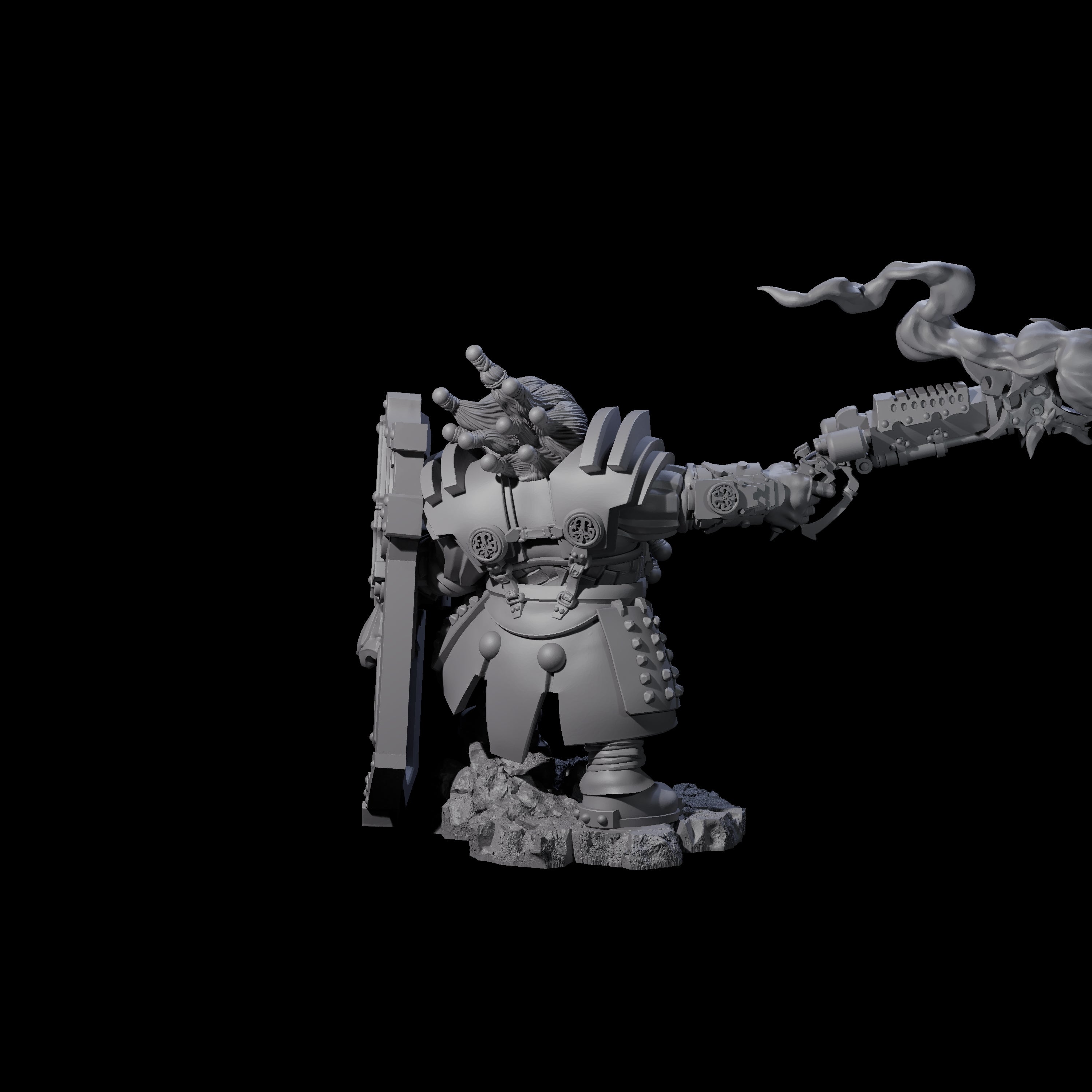 Demon Gun Firing Dwarf Miniature for Dungeons and Dragons, Pathfinder or other TTRPGs