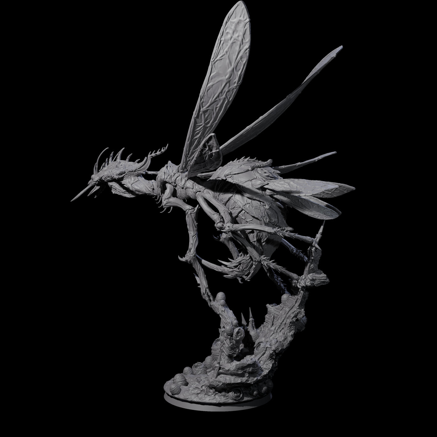 Demon Wasp Titan Miniature for Dungeons and Dragons, Pathfinder or other TTRPGs