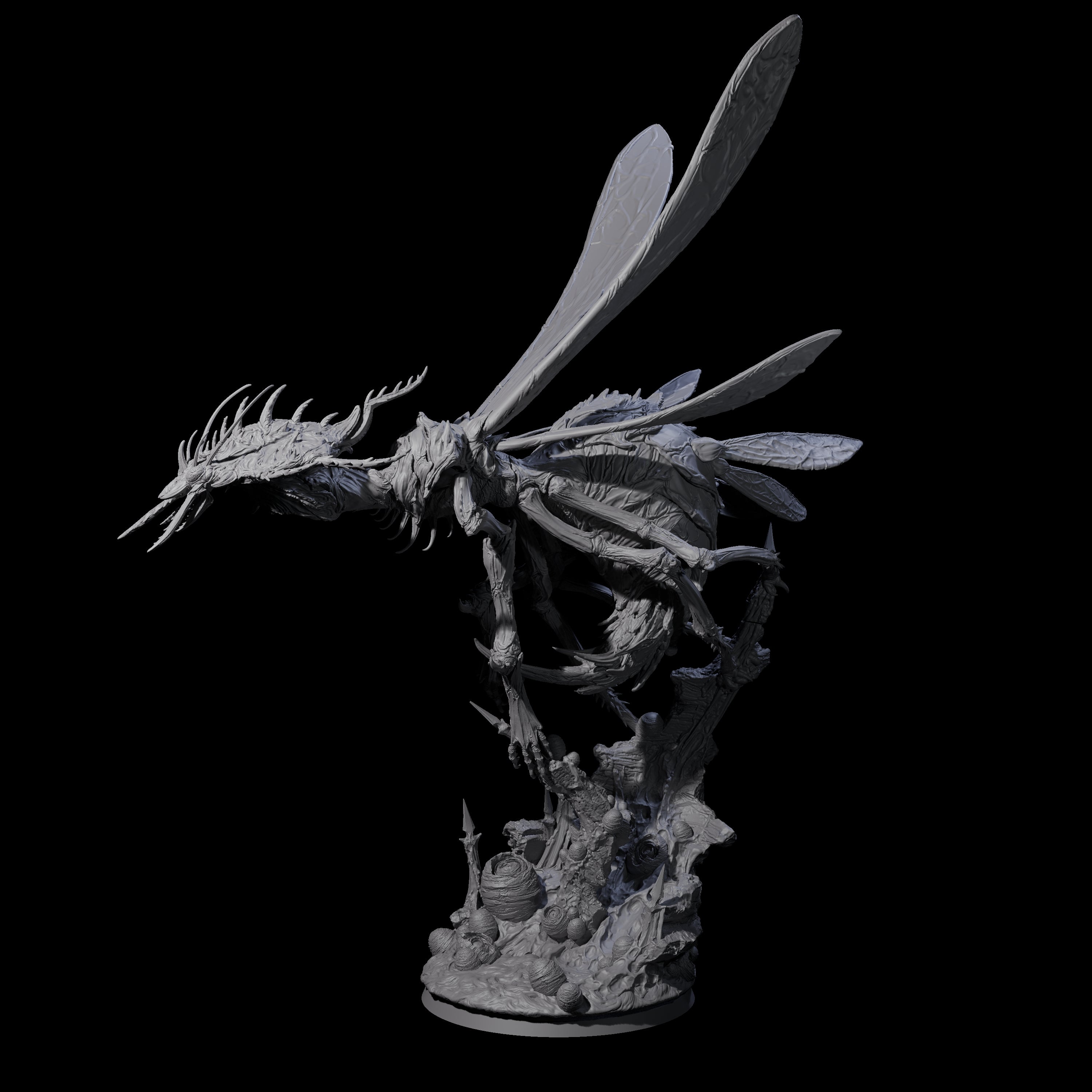 Demon Wasp Titan Miniature for Dungeons and Dragons, Pathfinder or other TTRPGs