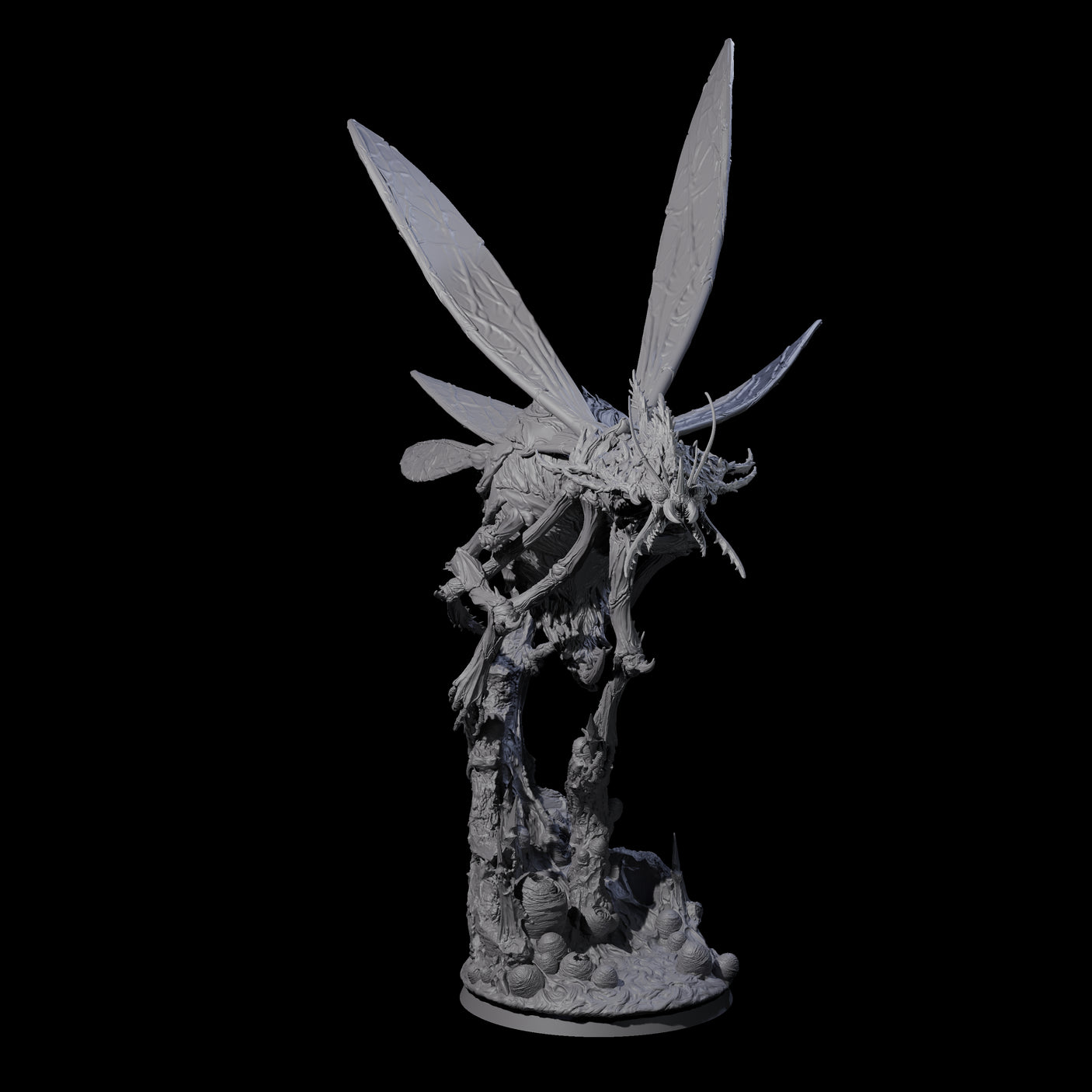 Demon Wasp Titan Miniature for Dungeons and Dragons, Pathfinder or other TTRPGs