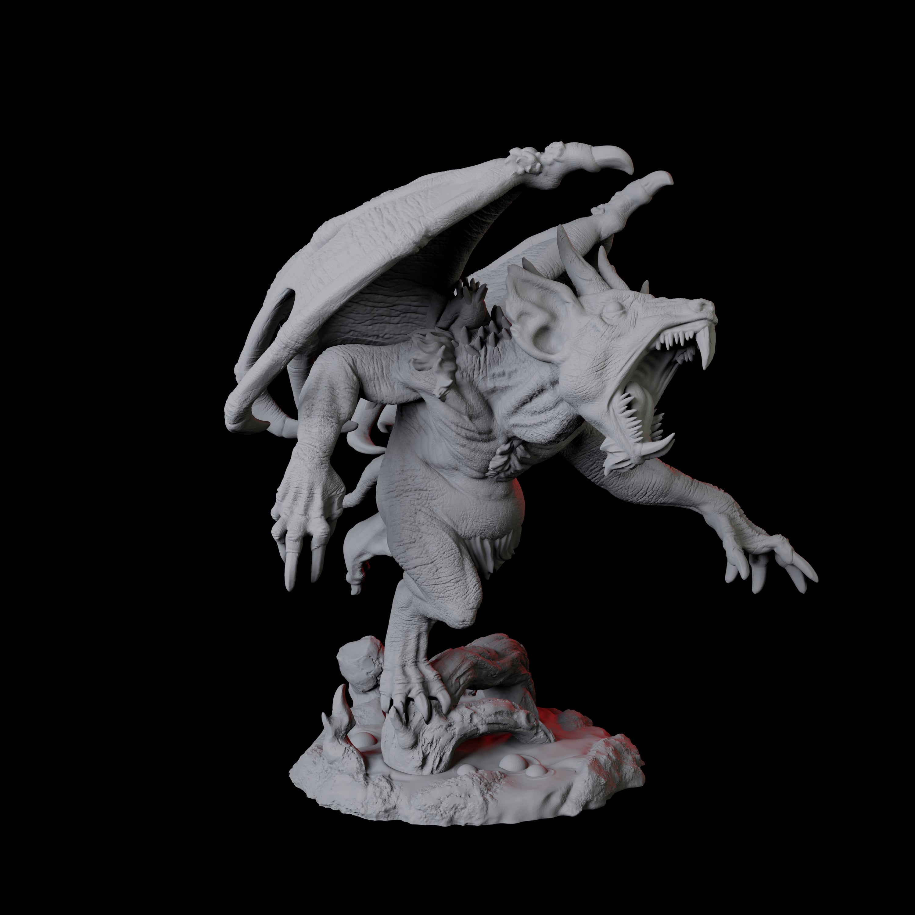Demonic Rat A Miniature for Dungeons and Dragons, Pathfinder or other TTRPGs