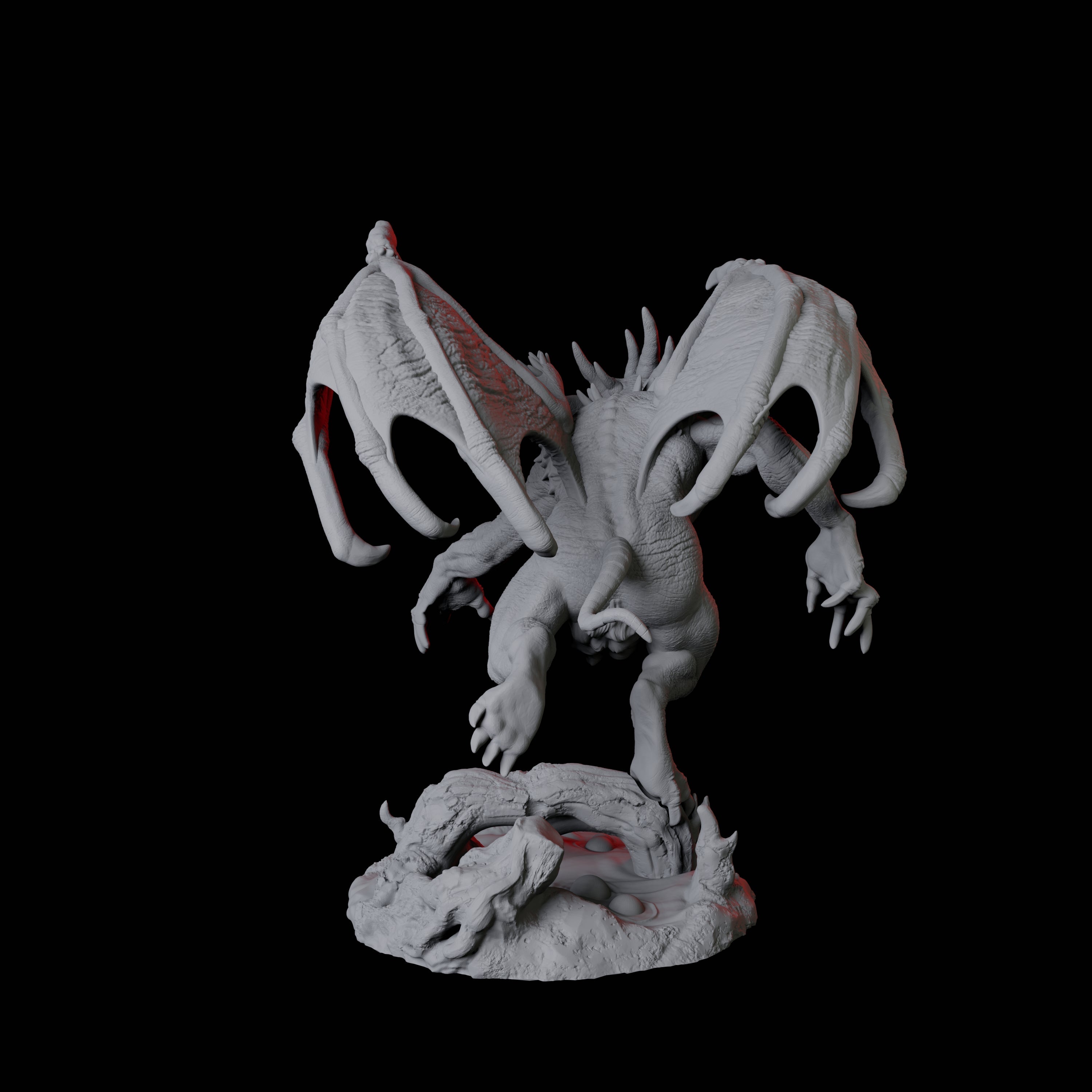 Demonic Rat A Miniature for Dungeons and Dragons, Pathfinder or other TTRPGs