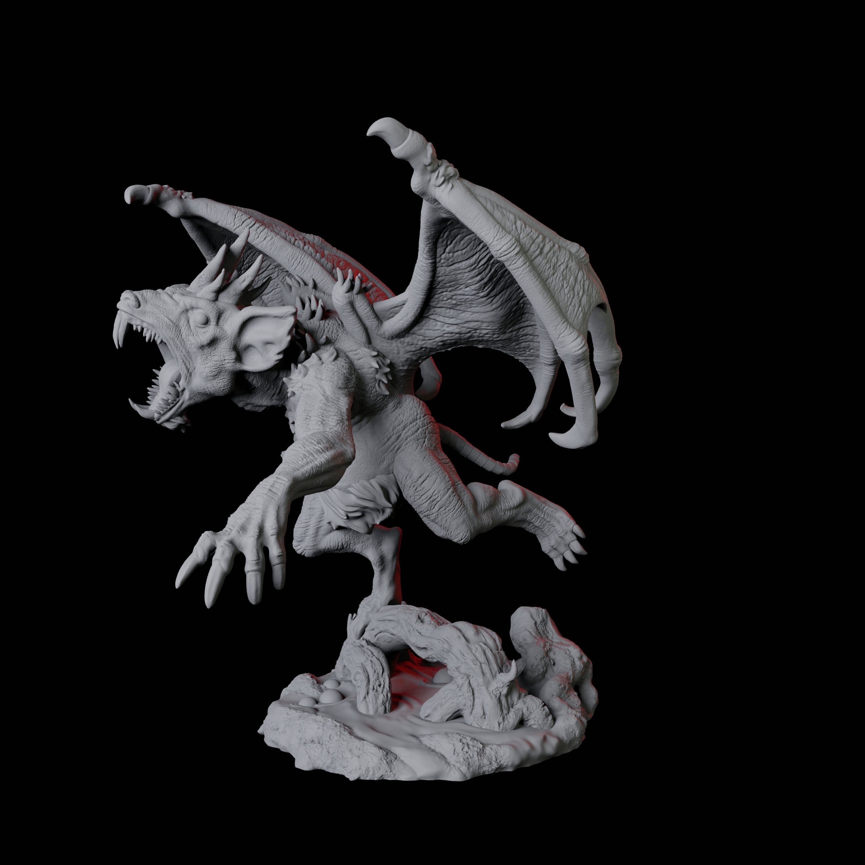 Demonic Rat A Miniature for Dungeons and Dragons, Pathfinder or other TTRPGs