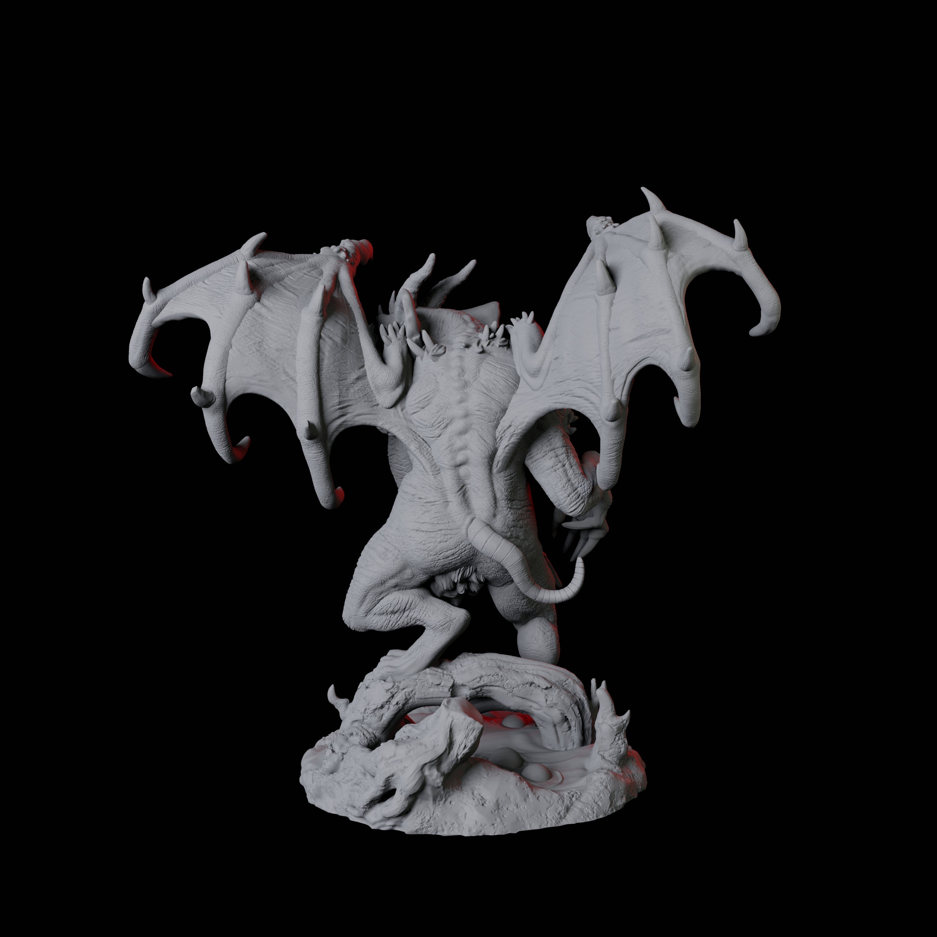 Demonic Rat B Miniature for Dungeons and Dragons, Pathfinder or other TTRPGs