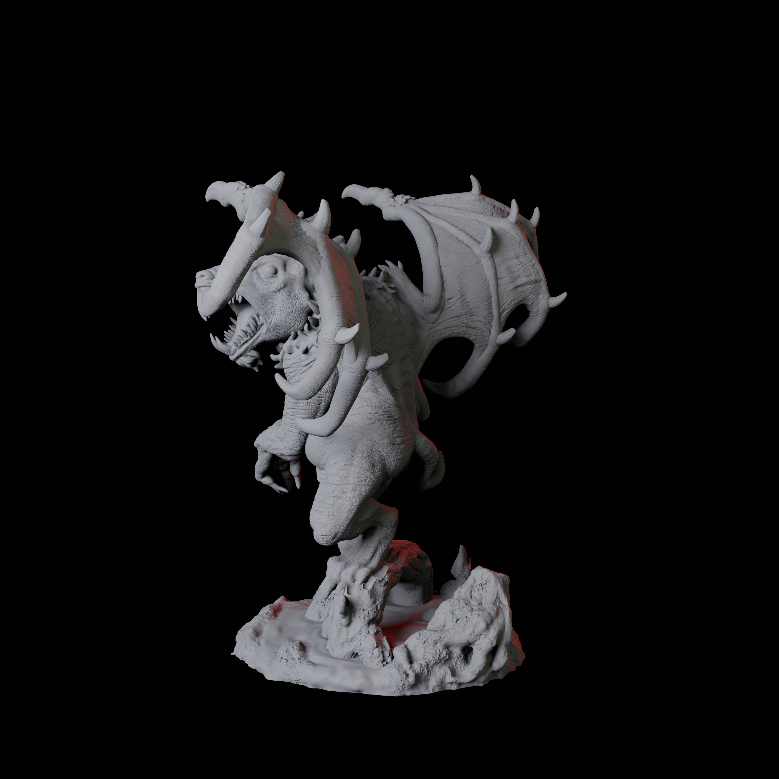 Demonic Rat B Miniature for Dungeons and Dragons, Pathfinder or other TTRPGs