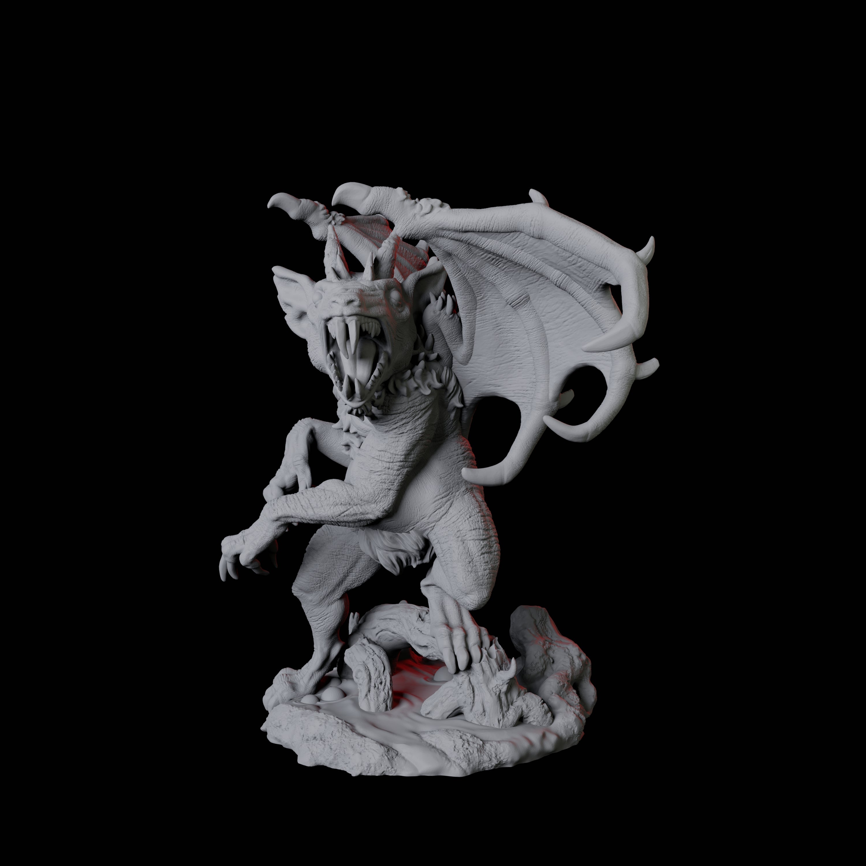 Demonic Rat B Miniature for Dungeons and Dragons, Pathfinder or other TTRPGs