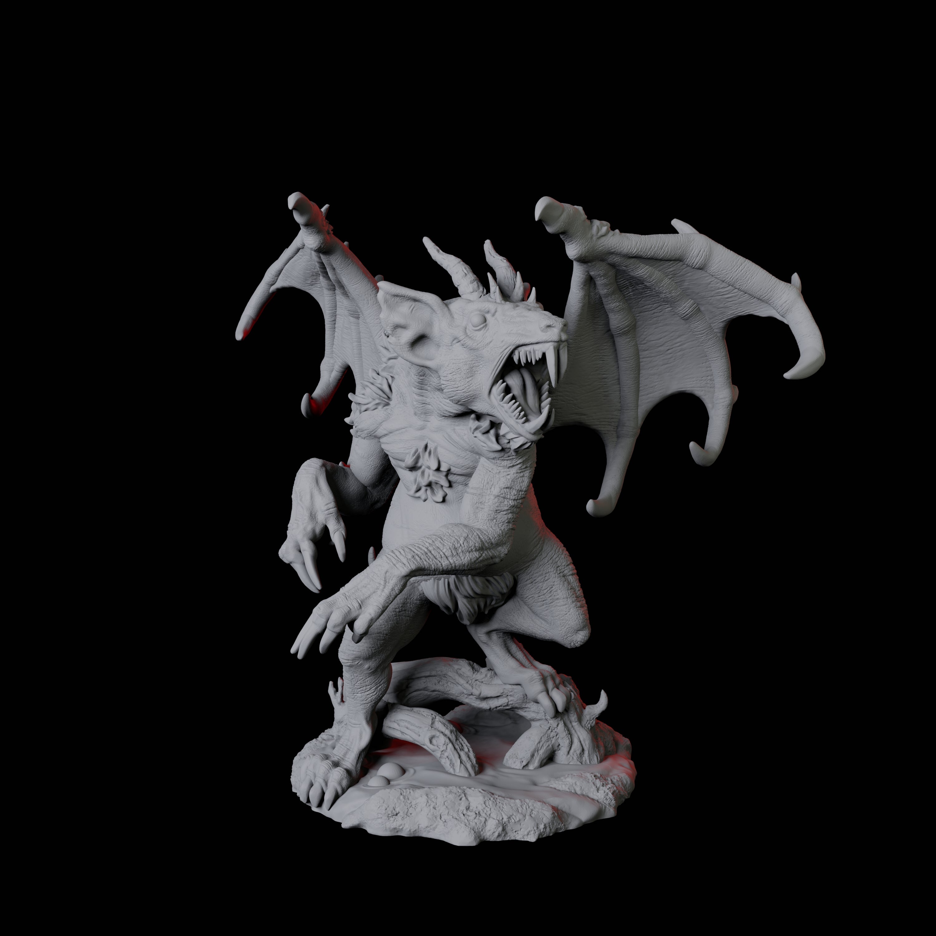 Demonic Rat B Miniature for Dungeons and Dragons, Pathfinder or other TTRPGs