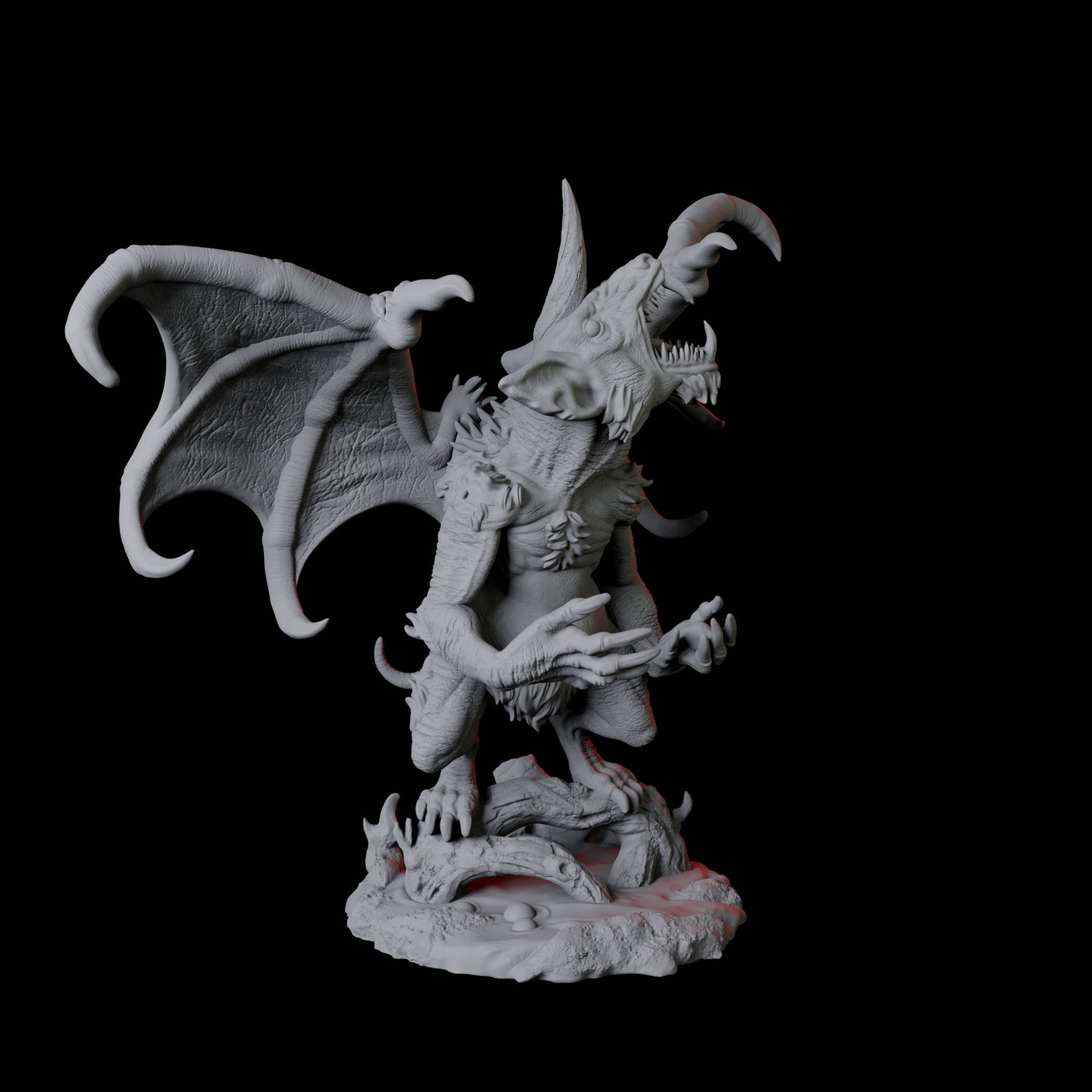 Demonic Rat C Miniature for Dungeons and Dragons, Pathfinder or other TTRPGs
