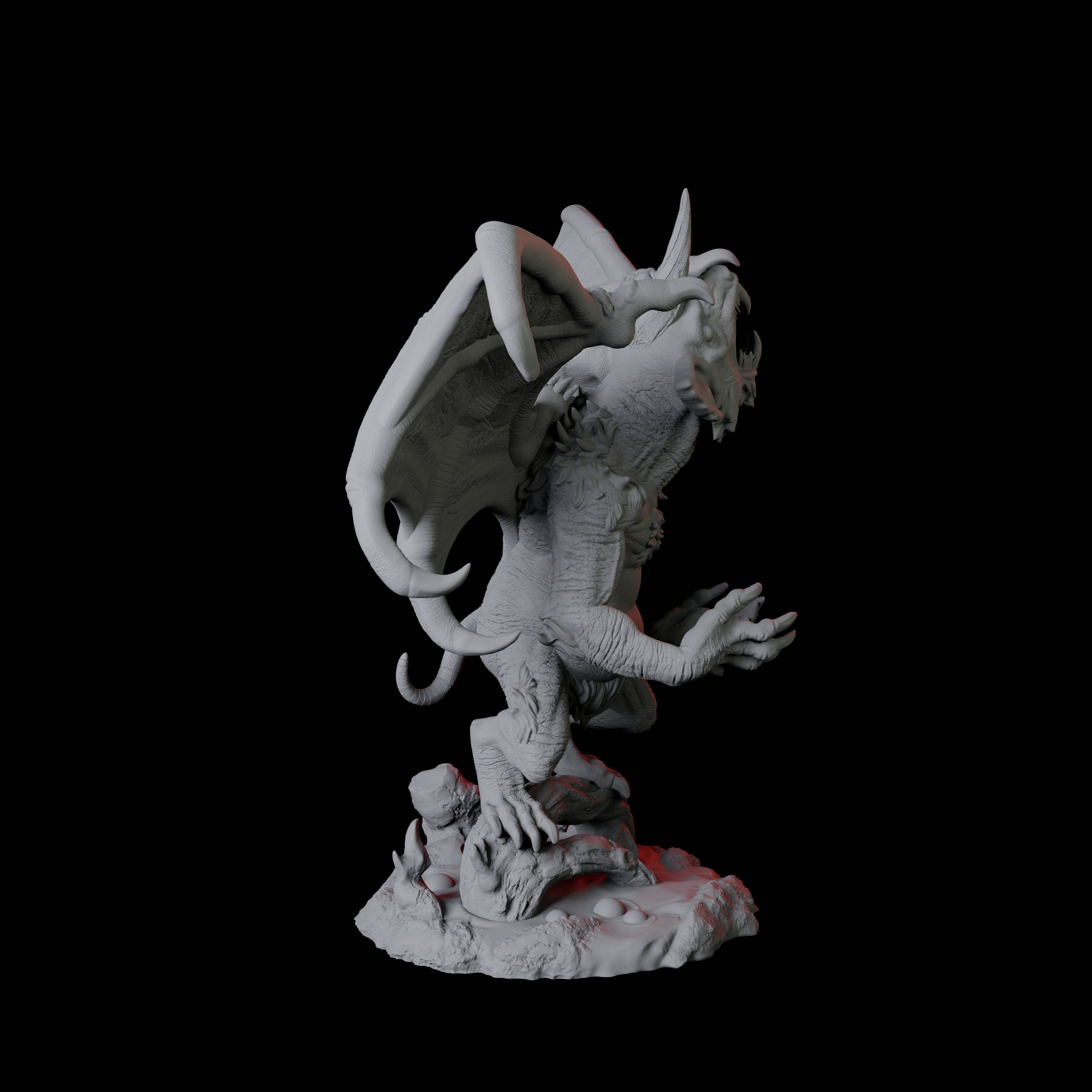 Demonic Rat C Miniature for Dungeons and Dragons, Pathfinder or other TTRPGs